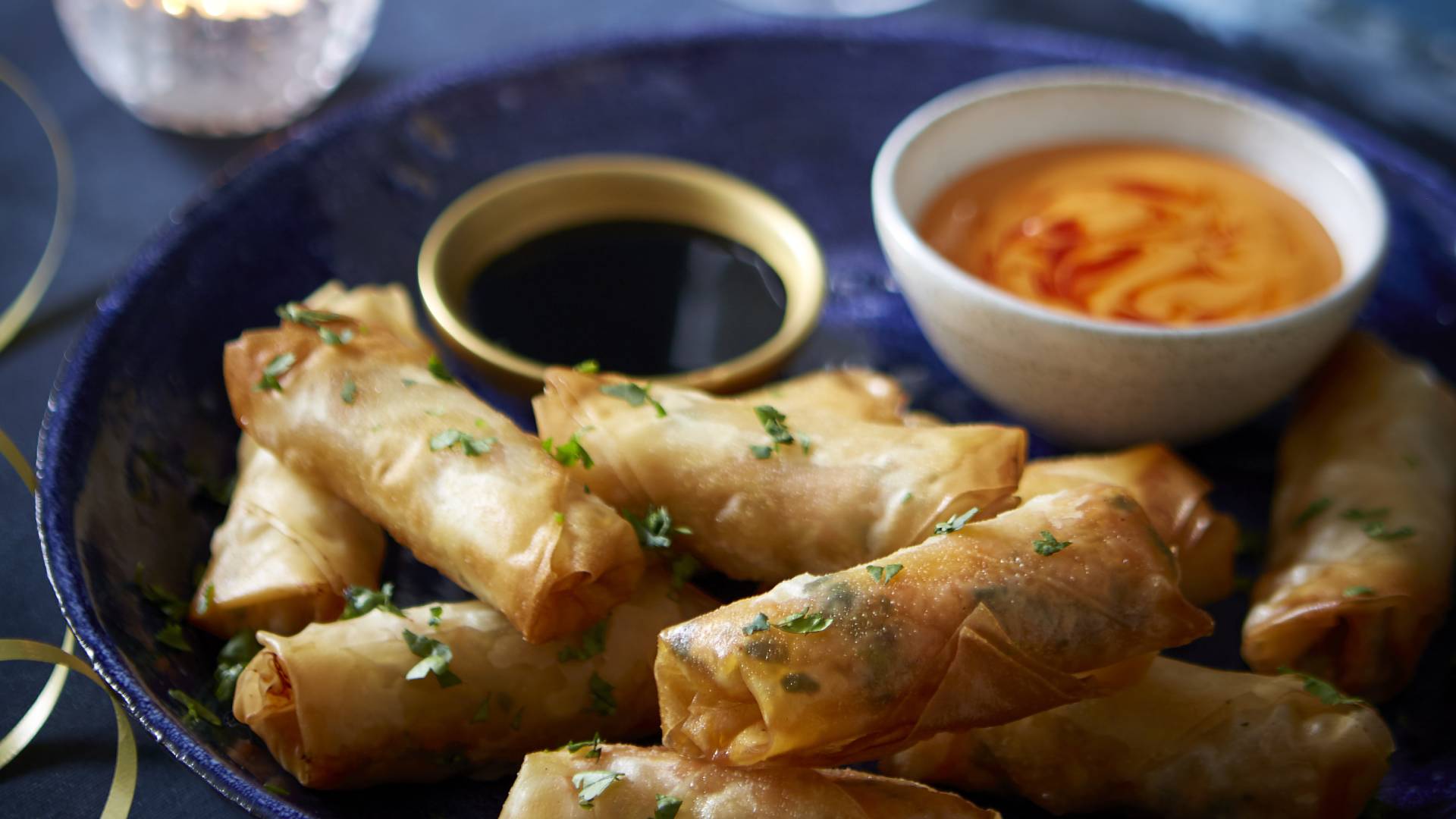 Chicken And Sriracha Spring Rolls