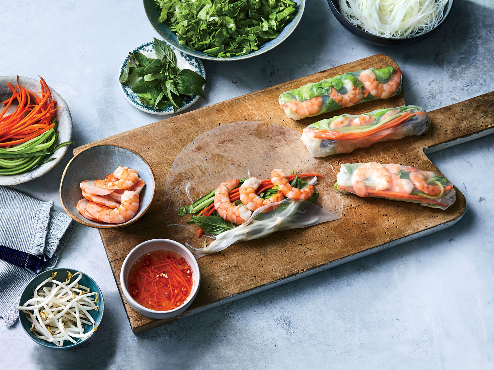 Viet Rice Paper Rolls Recipe Nguyen. Food & Wine