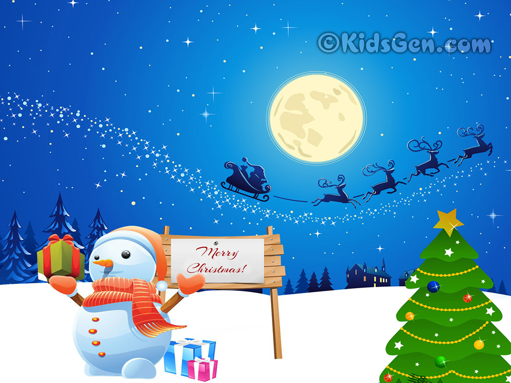 Cute Christmas Wallpaper for kids -Christmas Wallpaper for Download