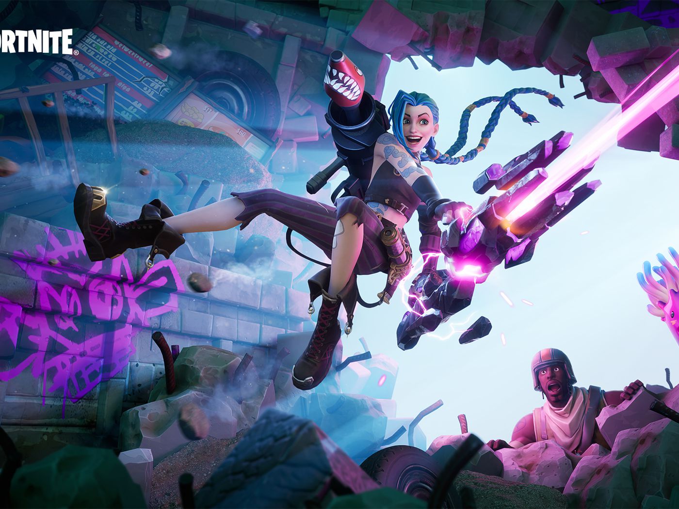 League of Legends' Jinx is coming to Fortnite to promote a Netflix show