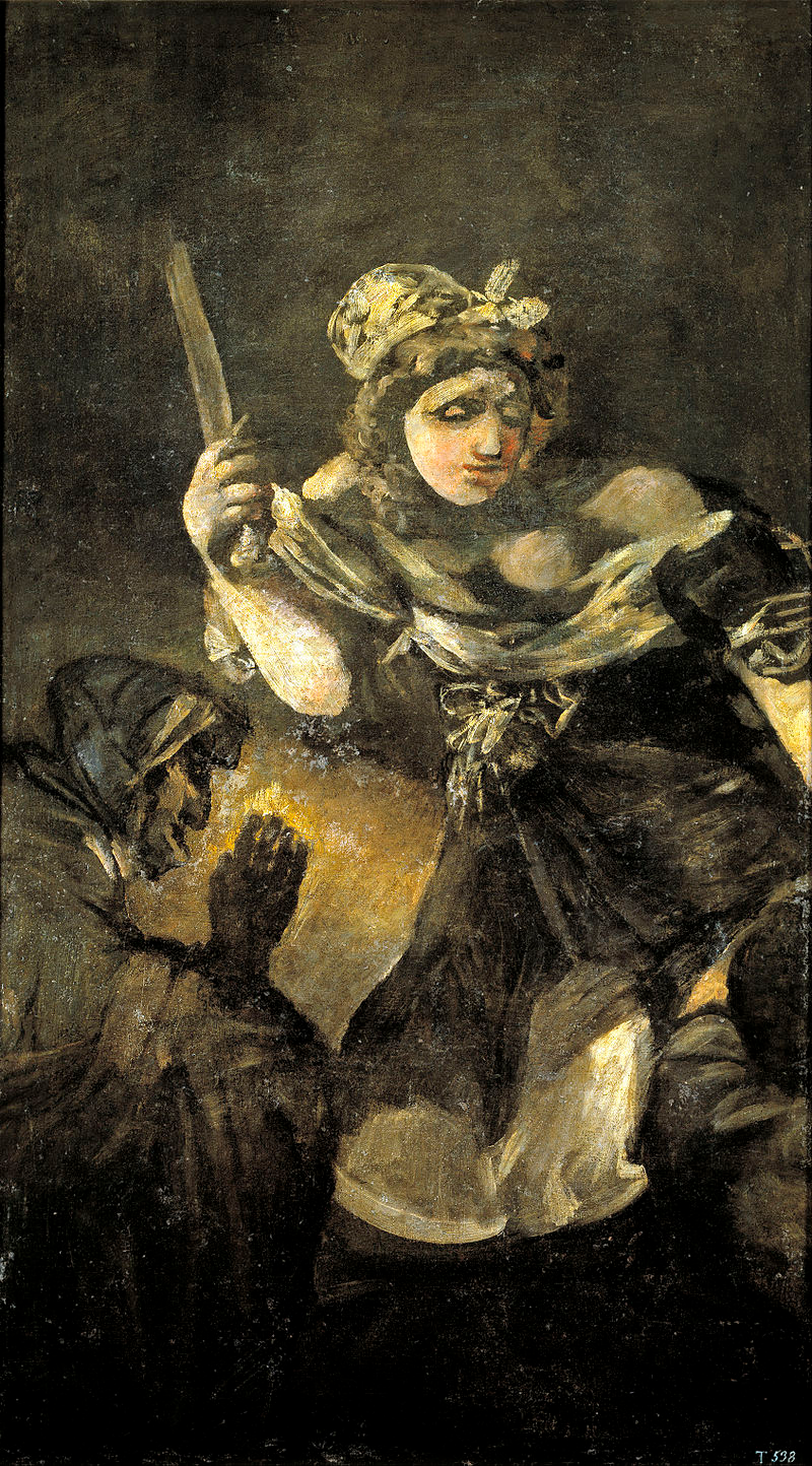 Judith y Holofernes (Goya) Paintings. Francisco goya, Goya paintings, Black paint