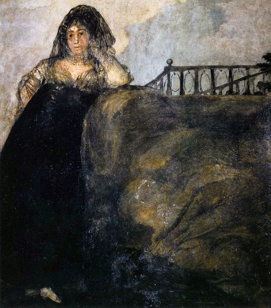 Doña Leocadia Zorrilla. Francisco goya, Painting, Black paint