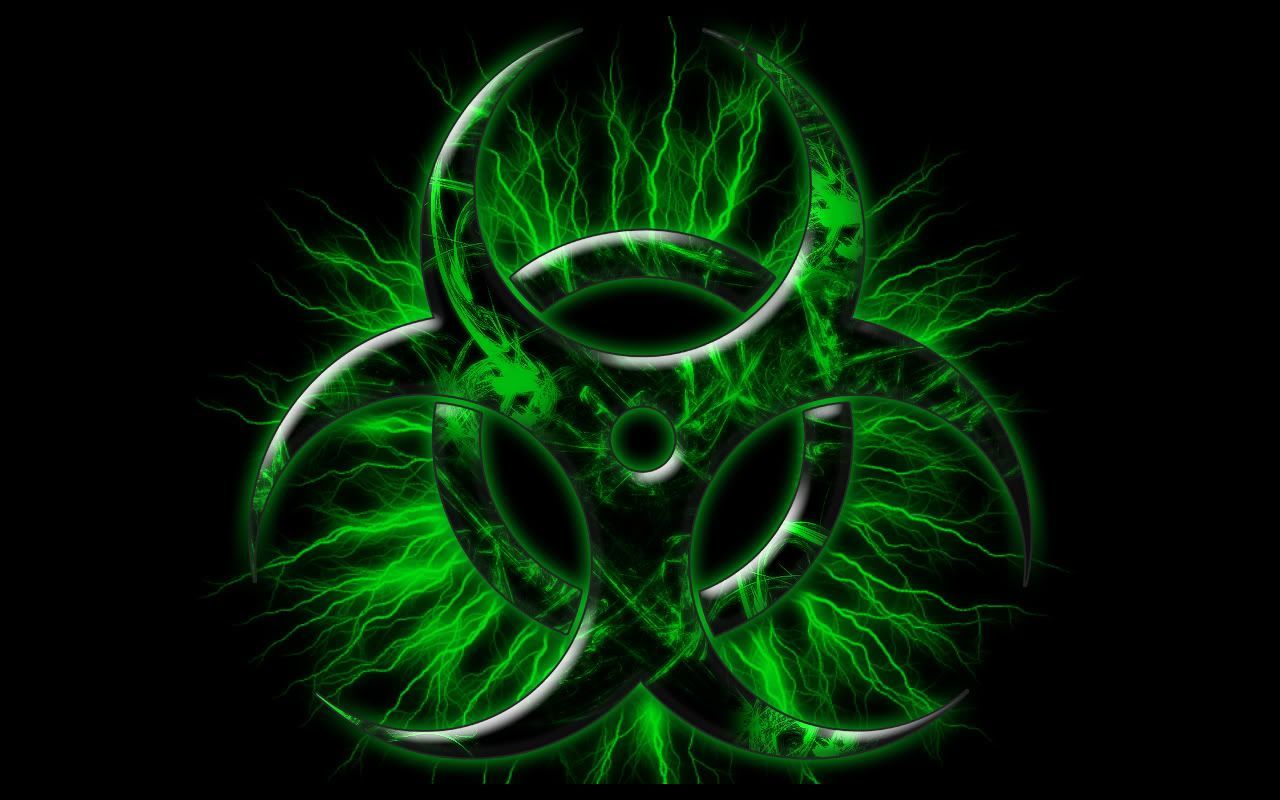 green toxic sign