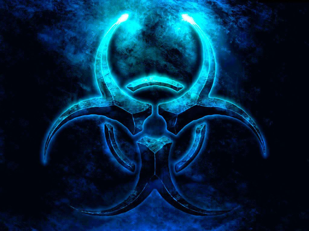 a grunge toxic waist logo. Evil art, Skull wallpaper, Biohazard