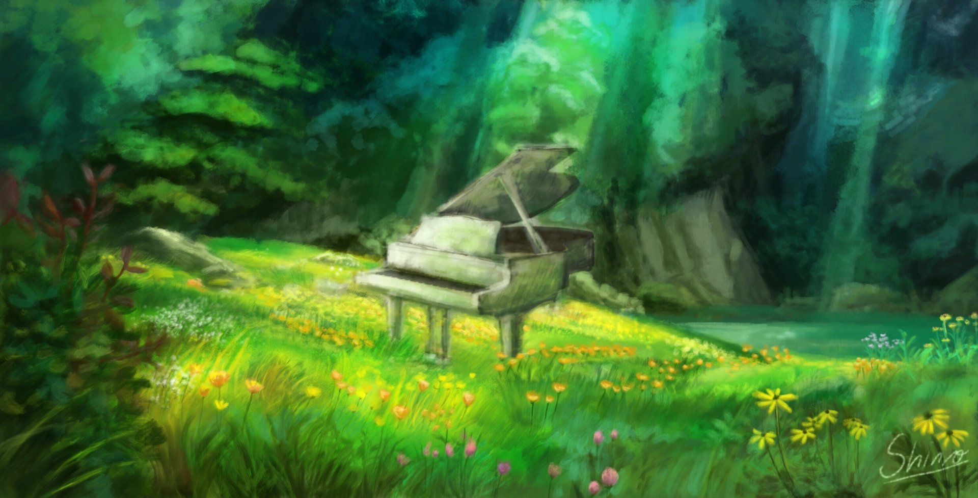 Piano No Mori HD Wallpaper and Background Image