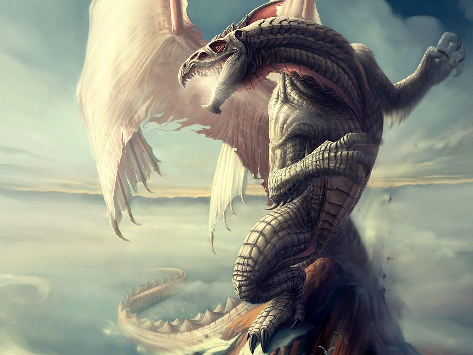 3D Dragon Wallpaper. Fantasy dragon, Mythological creatures, Dragon slayer
