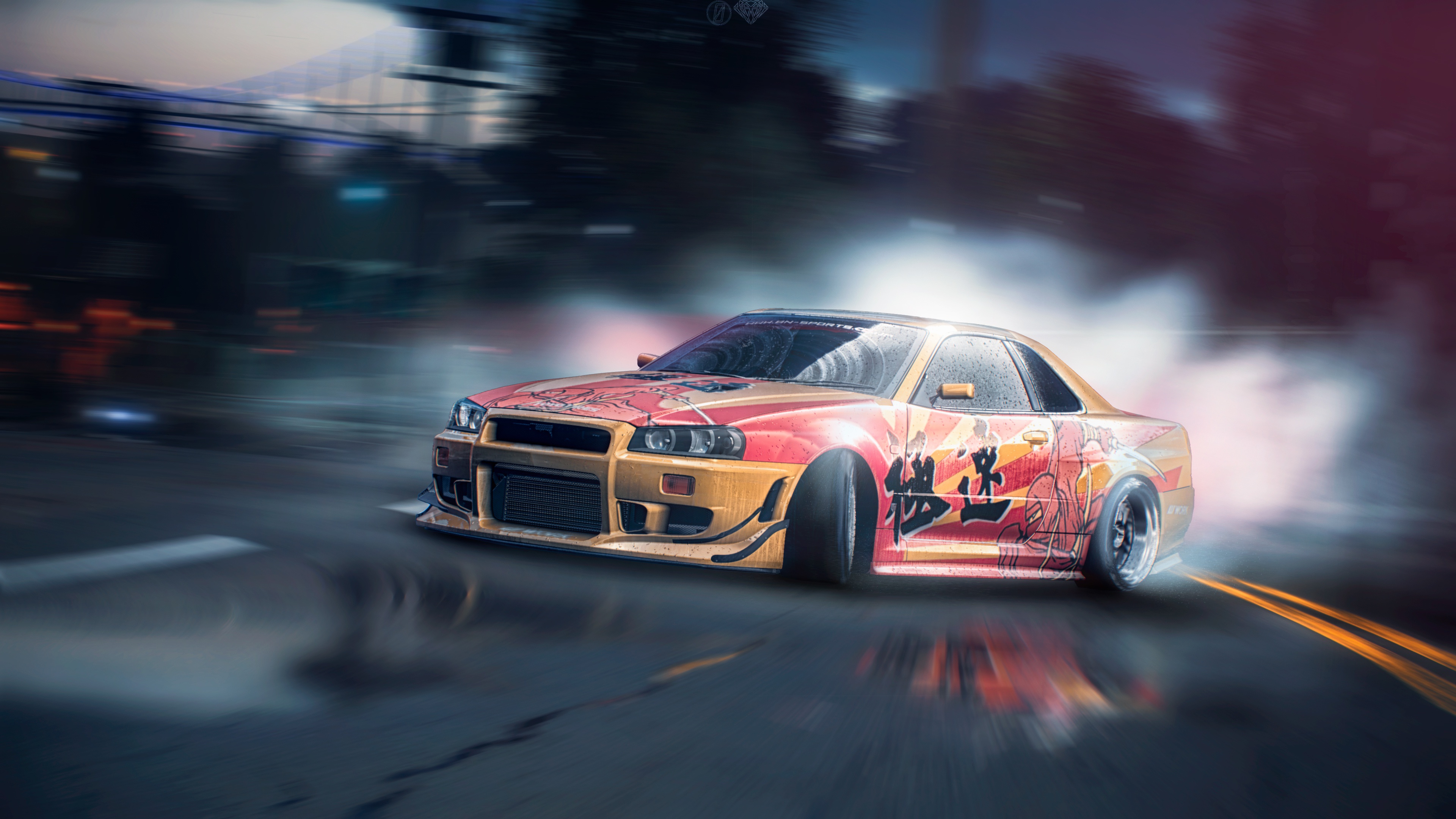Nissan Skyline Drift Tuning R34 Need For Speed Game HD Wallpaper