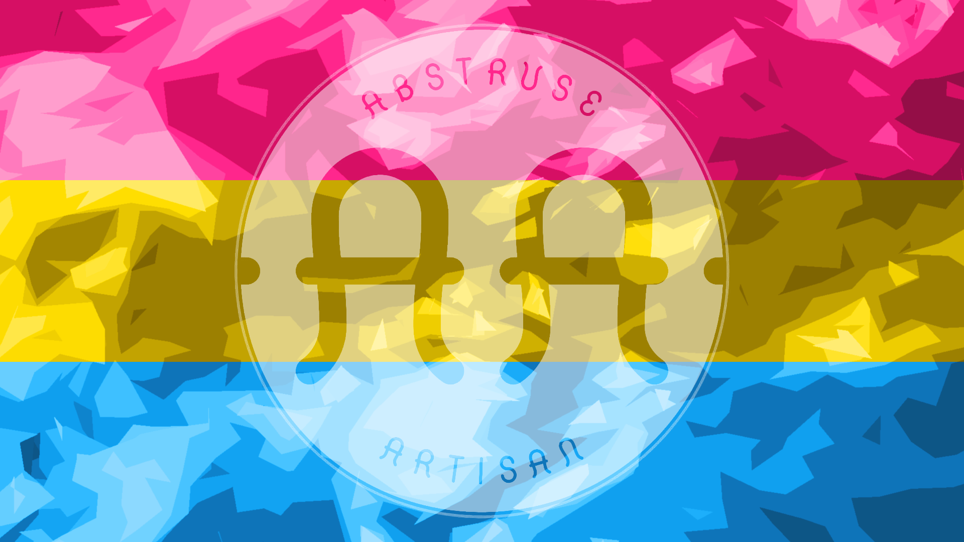 Pansexual Pride Horizontal Wallpaper 2 Series 1