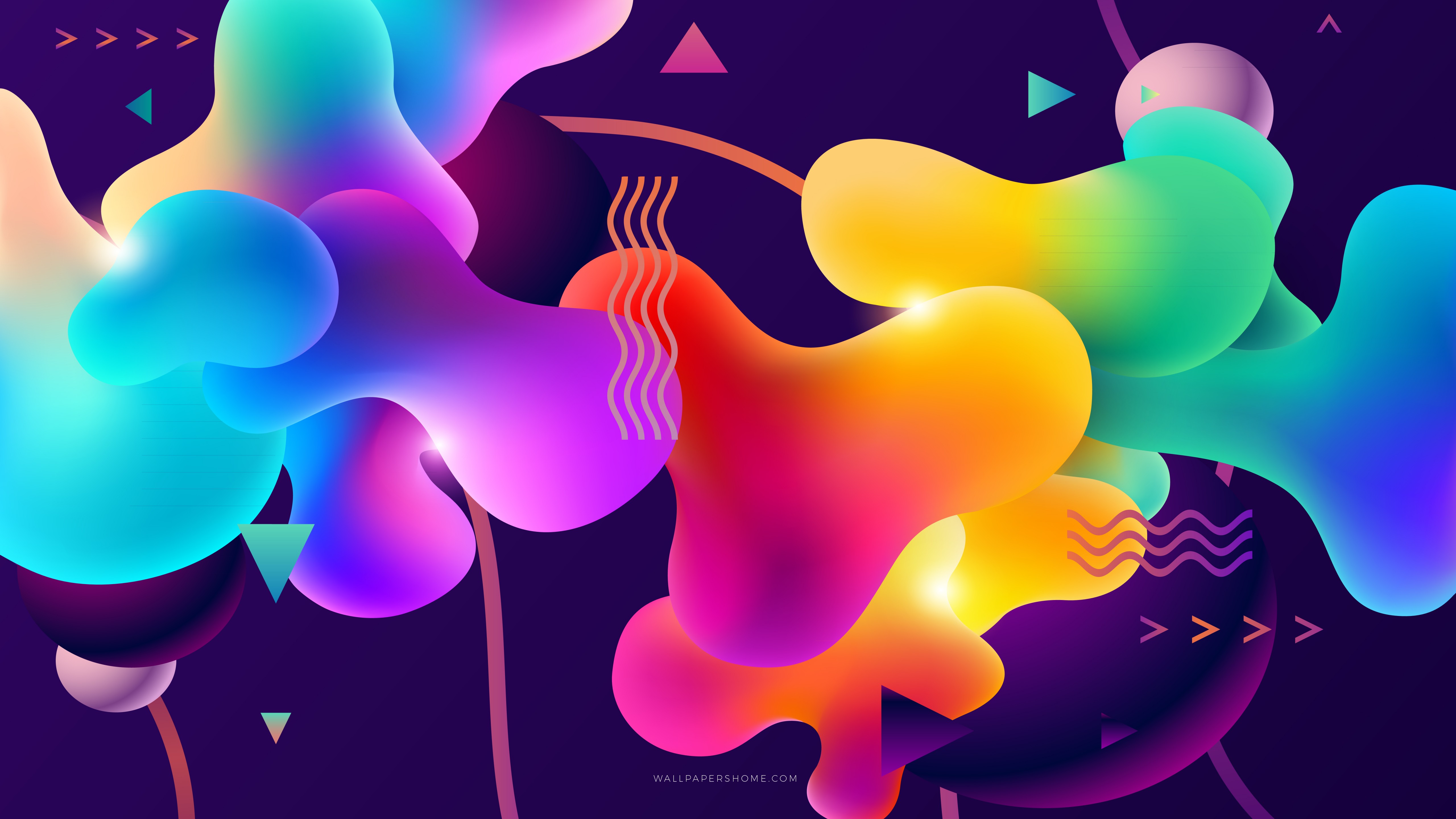 Colorful Blobs 4K wallpaper