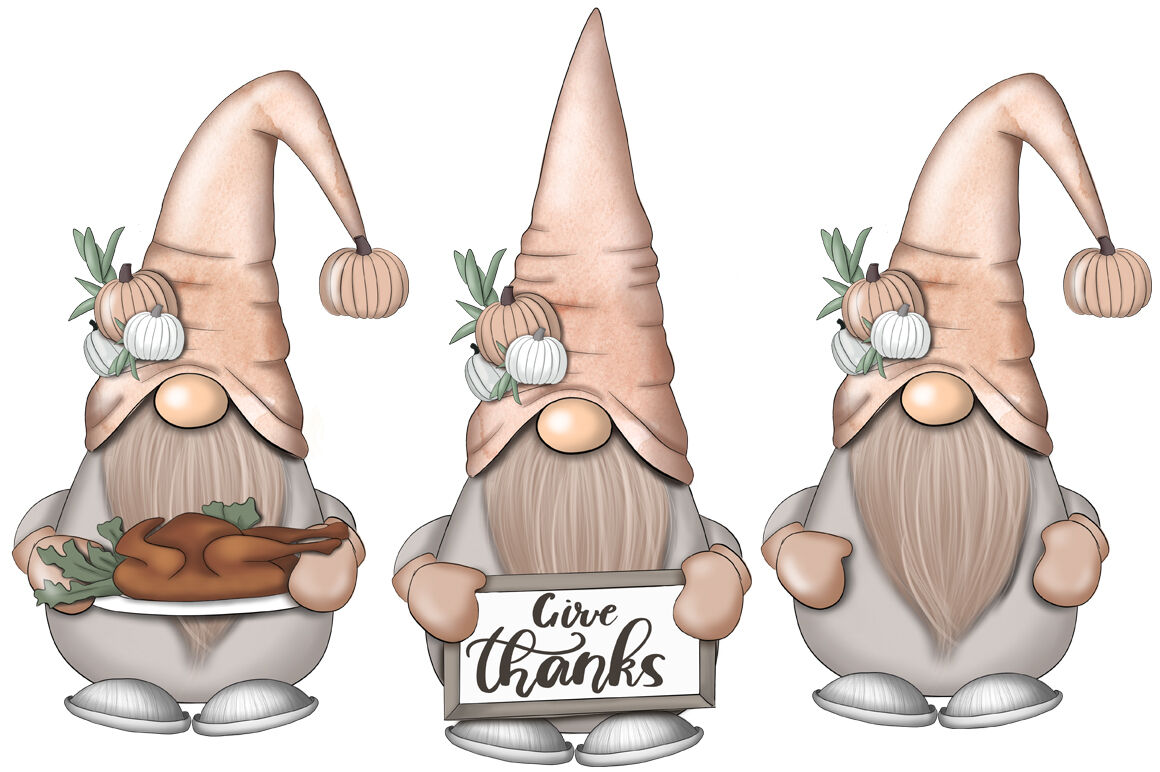 Thanksgiving Gnomes By Tanya Kart