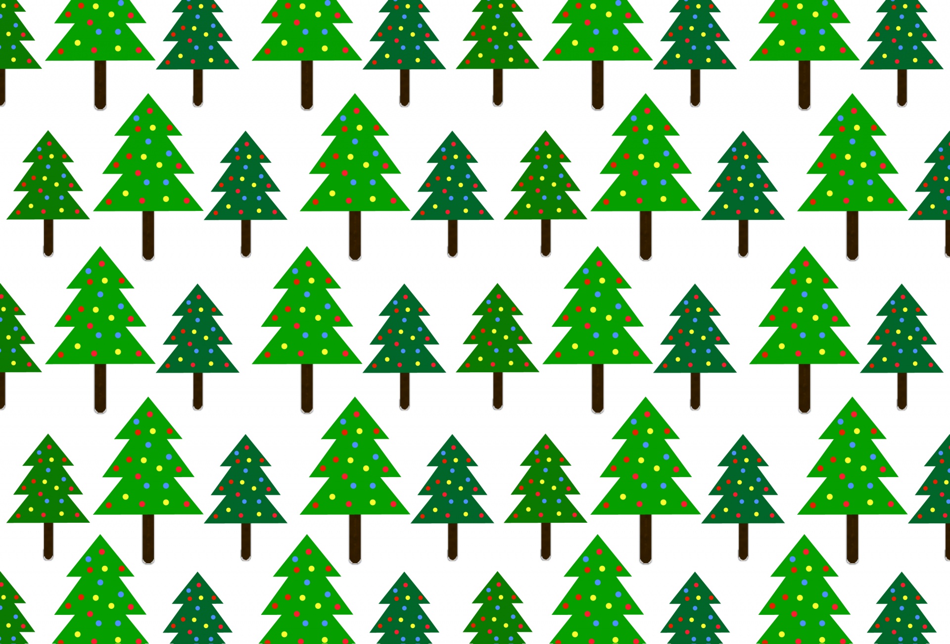 Christmas Tree Pattern Wallpaper HD Wallpaper