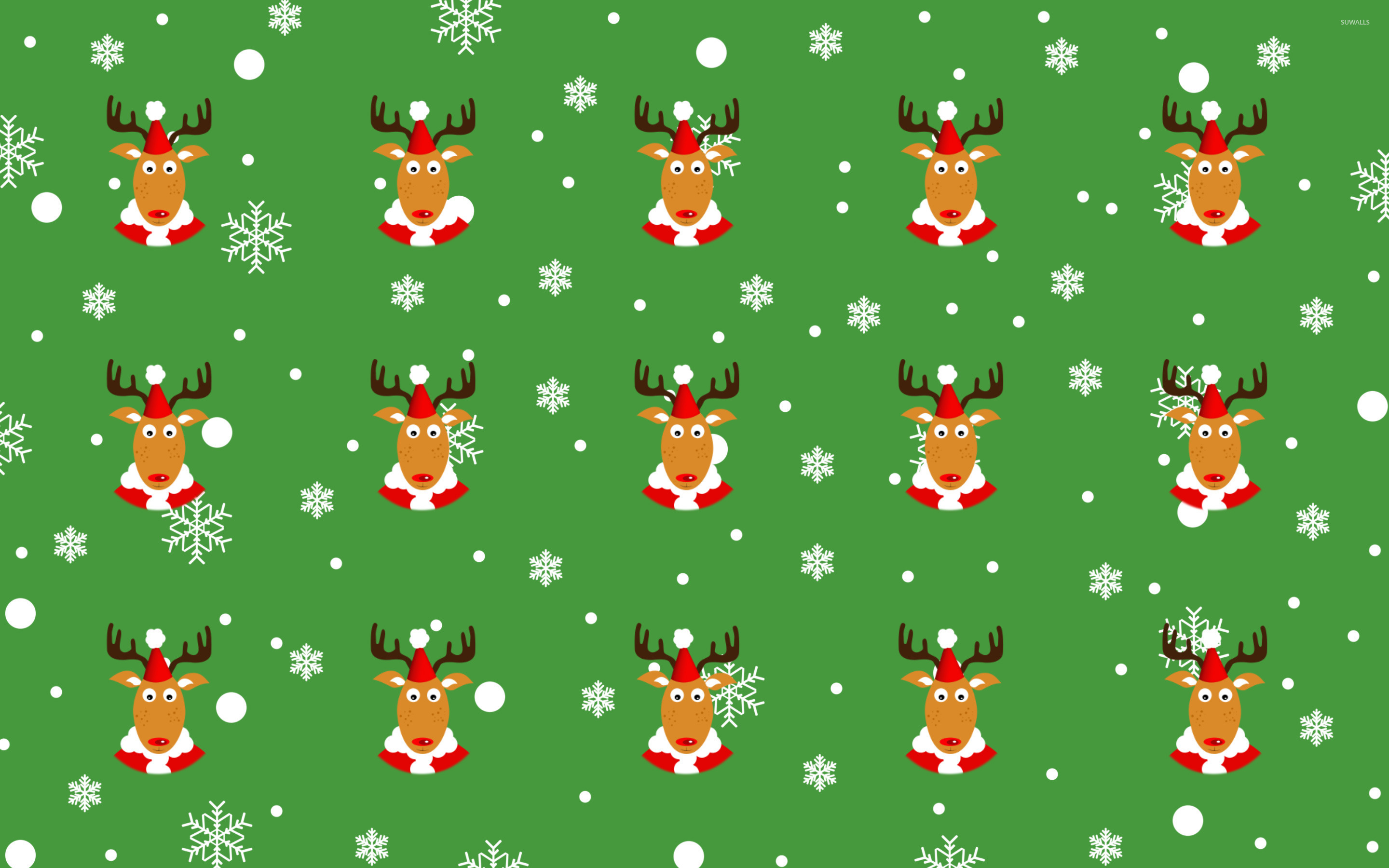 Reindeer pattern wallpaper wallpaper