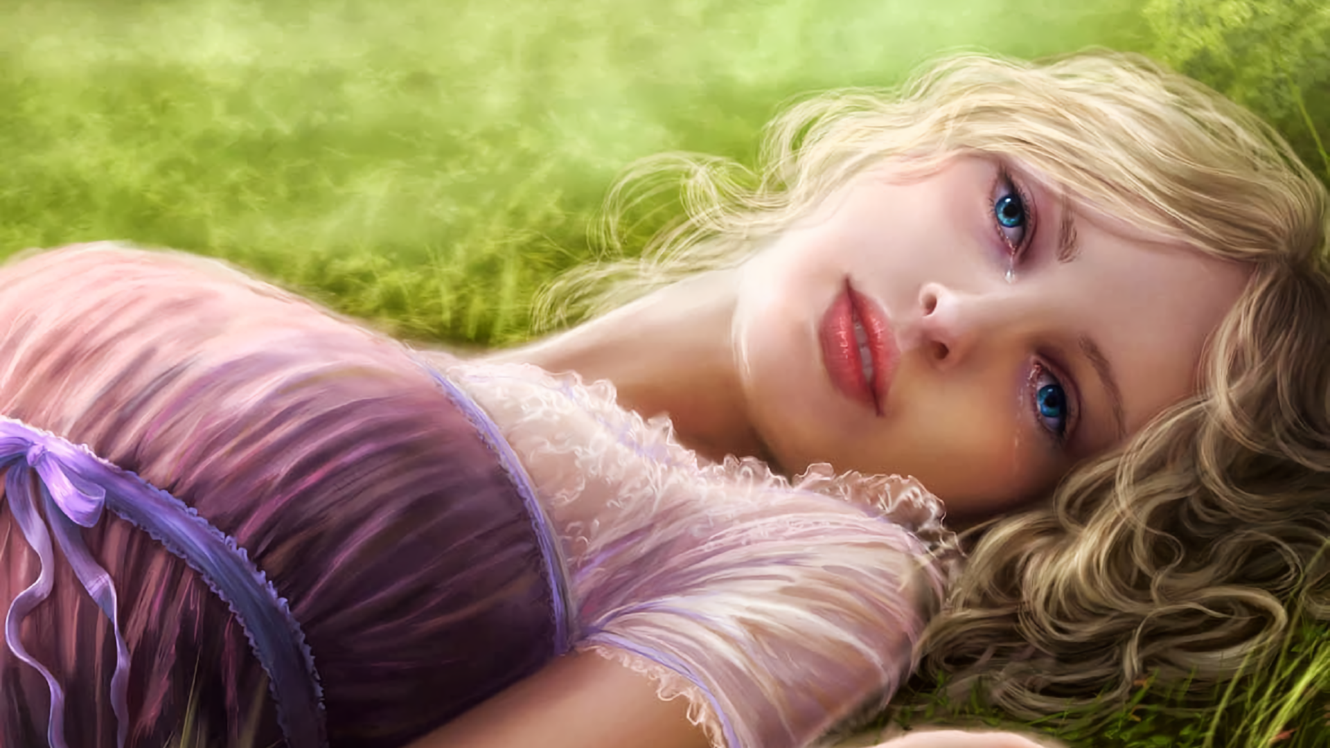 Desktop Wallpaper Fantasy Artwork Of Blue Eye Women, HD Image, Picture, Background, Pbbj1e