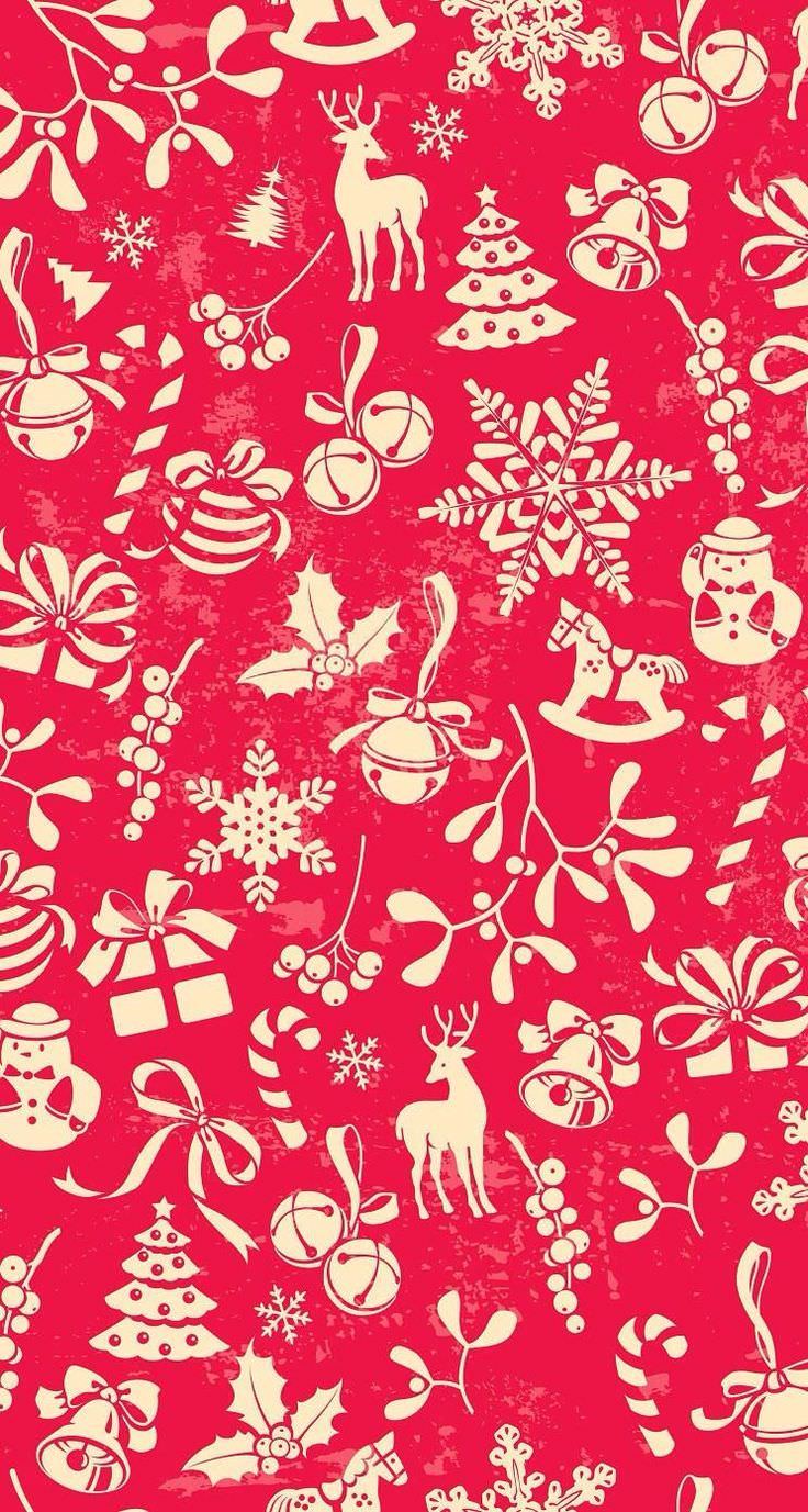 Red Christmas Wallpaper Pattern