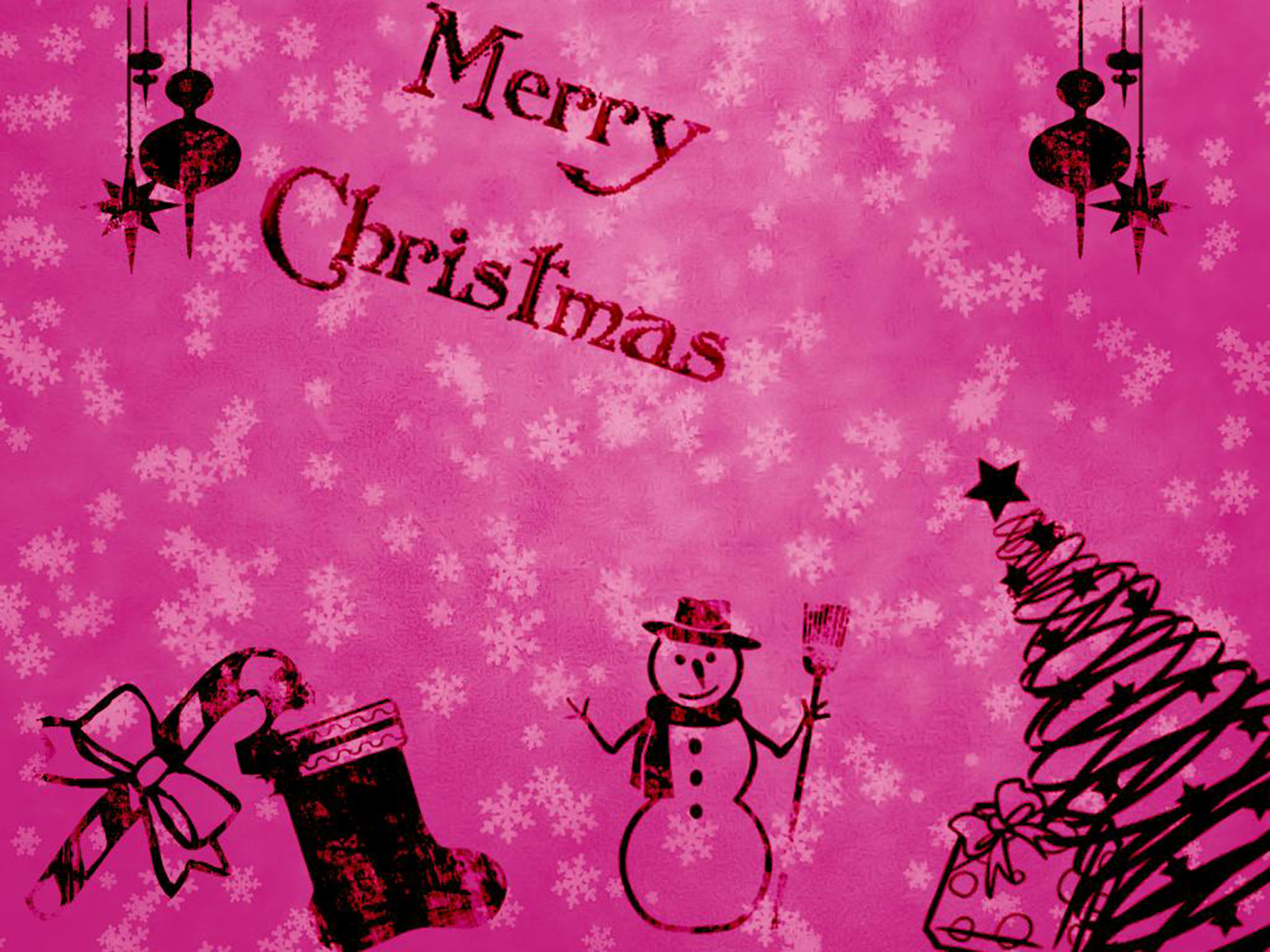 Pink Christmas Wallpaper HD Free download