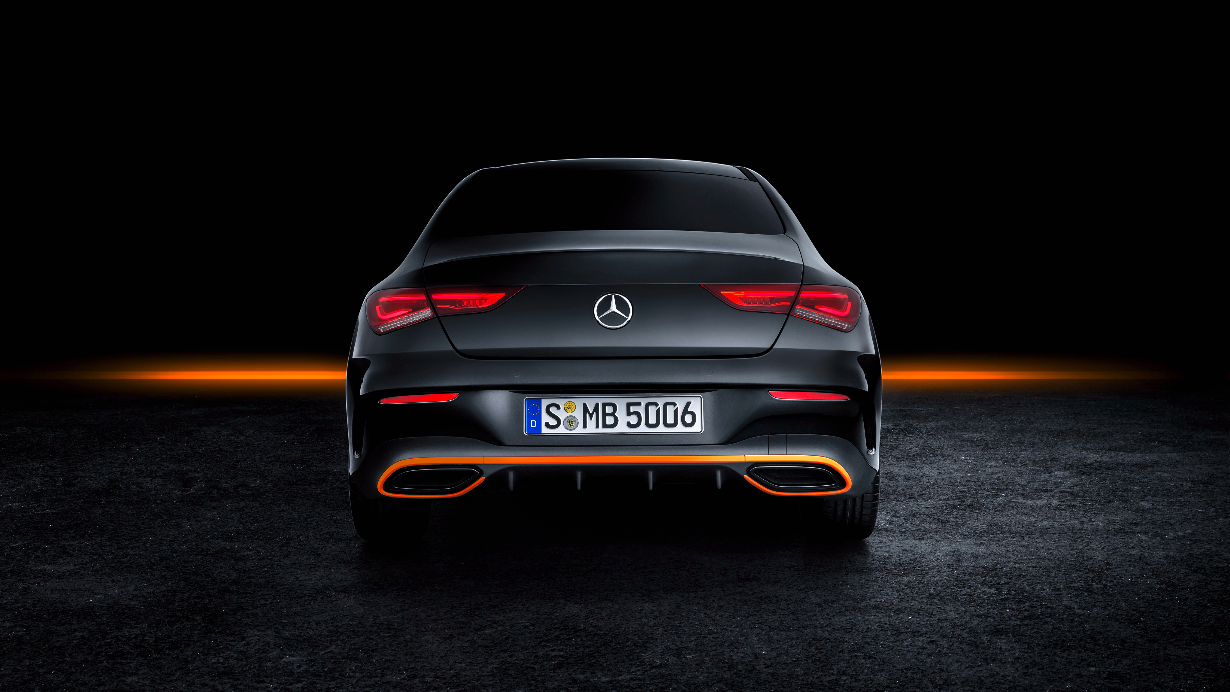 Mercedes Benz CLA 250 AMG Line Edition Orange Art 2019 4K 3 Wallpaper. HD Car Wallpaper