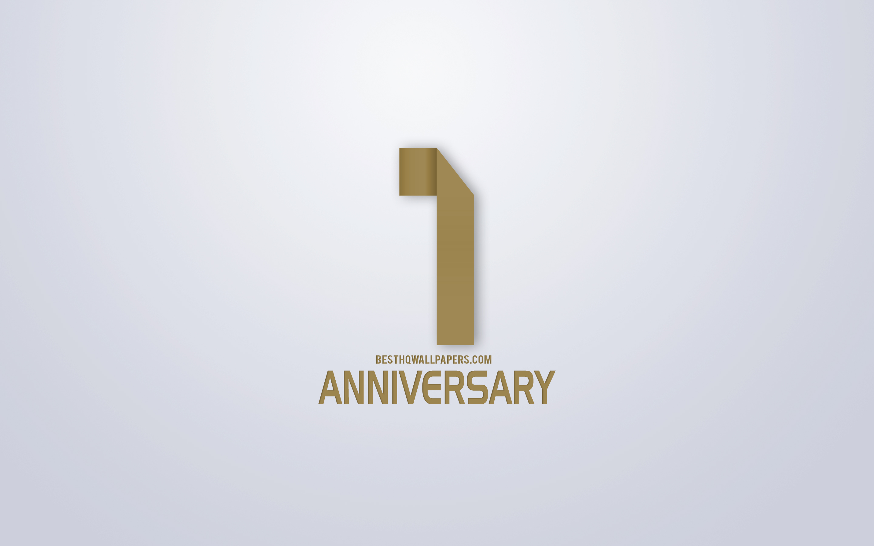 Download wallpaper 1st Anniversary, Anniversary golden origami Background, creative art, 1 Year Anniversary, gold origami letters, 1st Anniversary sign, Anniversary Background for desktop with resolution 2880x1800. High Quality HD picture wallpaper