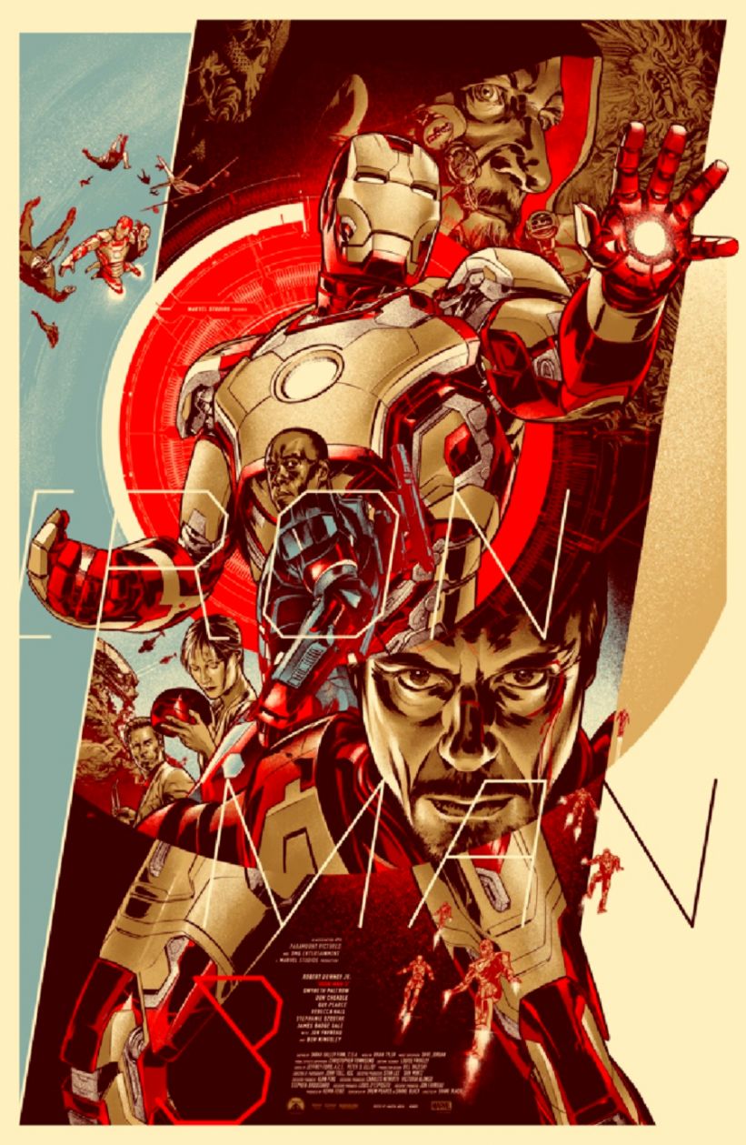 Cool Iron Man 3 Wrap Poster And 2 Mondo Posters Geektyrant HD Wallpaper