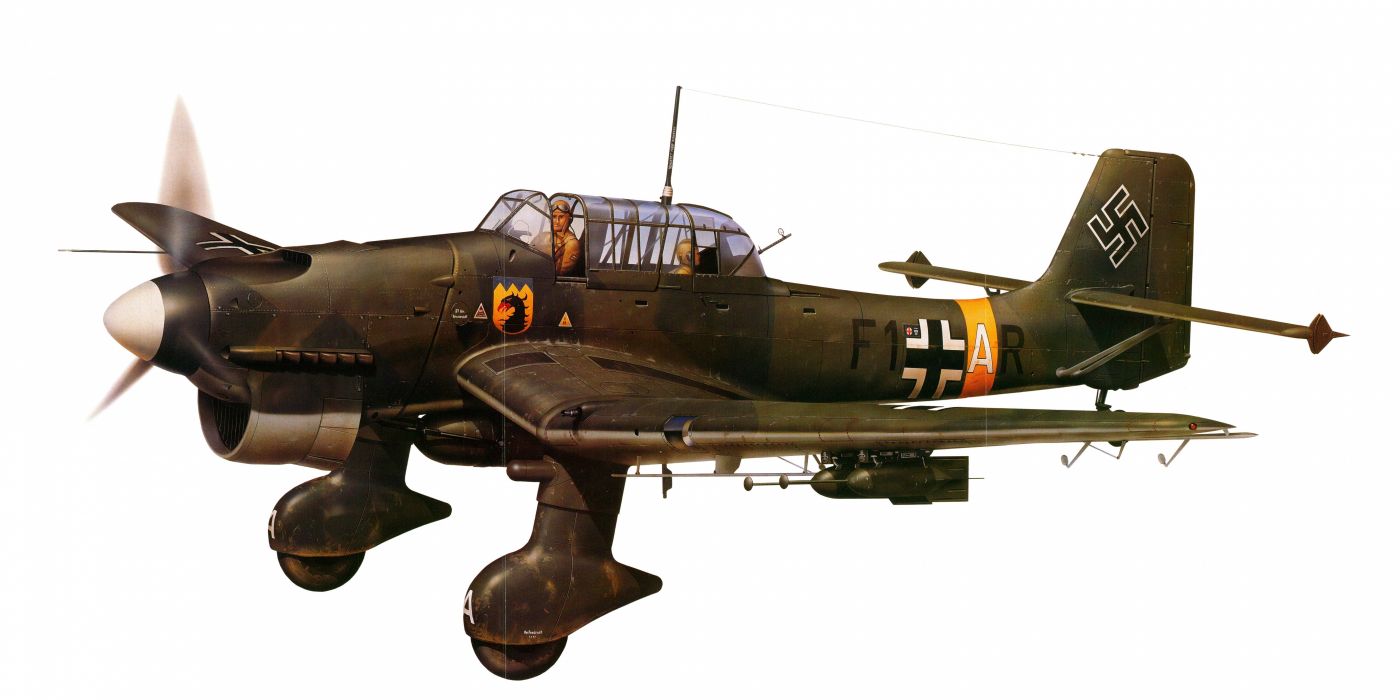 Junkers Ju 87 Military War Art Painting Airplane Aircraft Weapon Fighter D Wallpaperx3340
