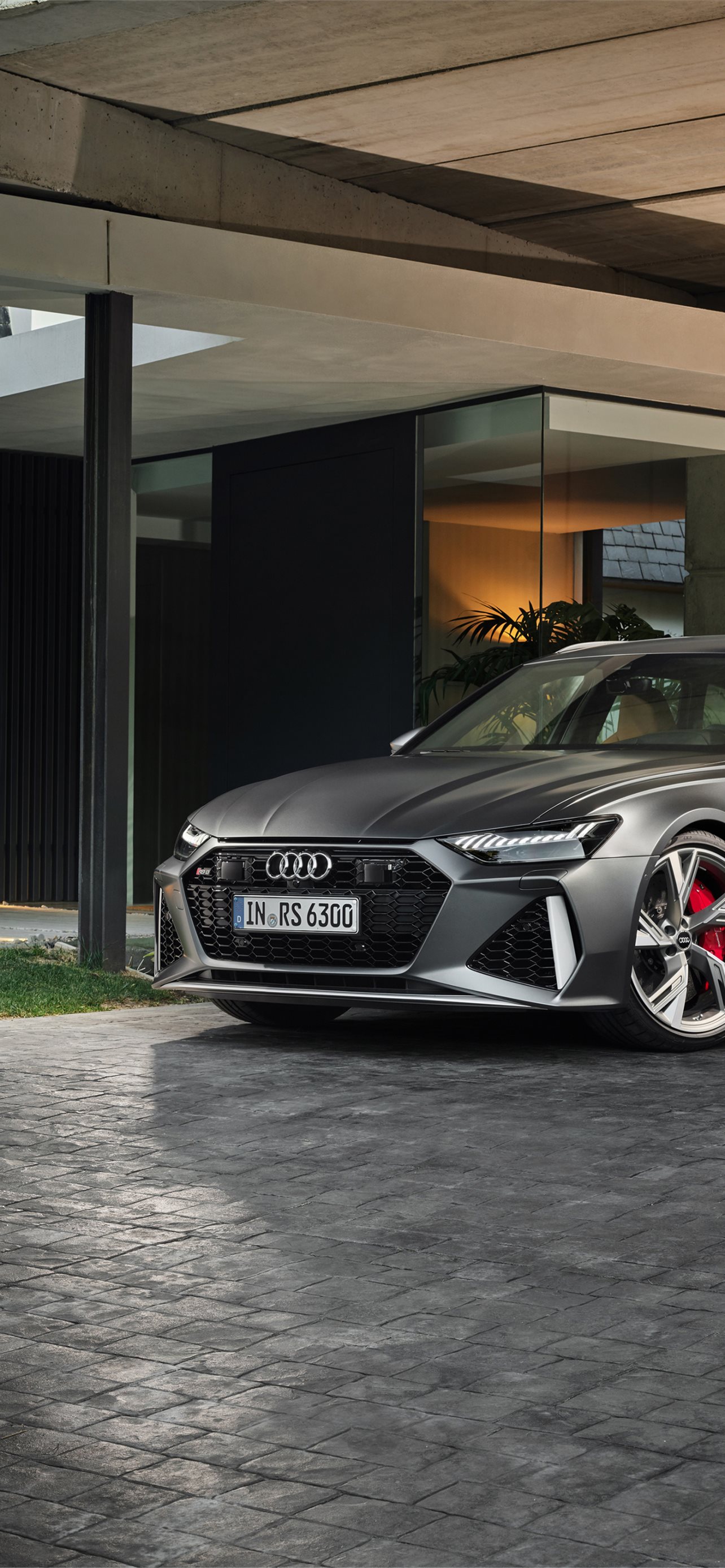 audi rs6 avant parking lot car samsung galaxy s8 s. iPhone Wallpaper Free Download