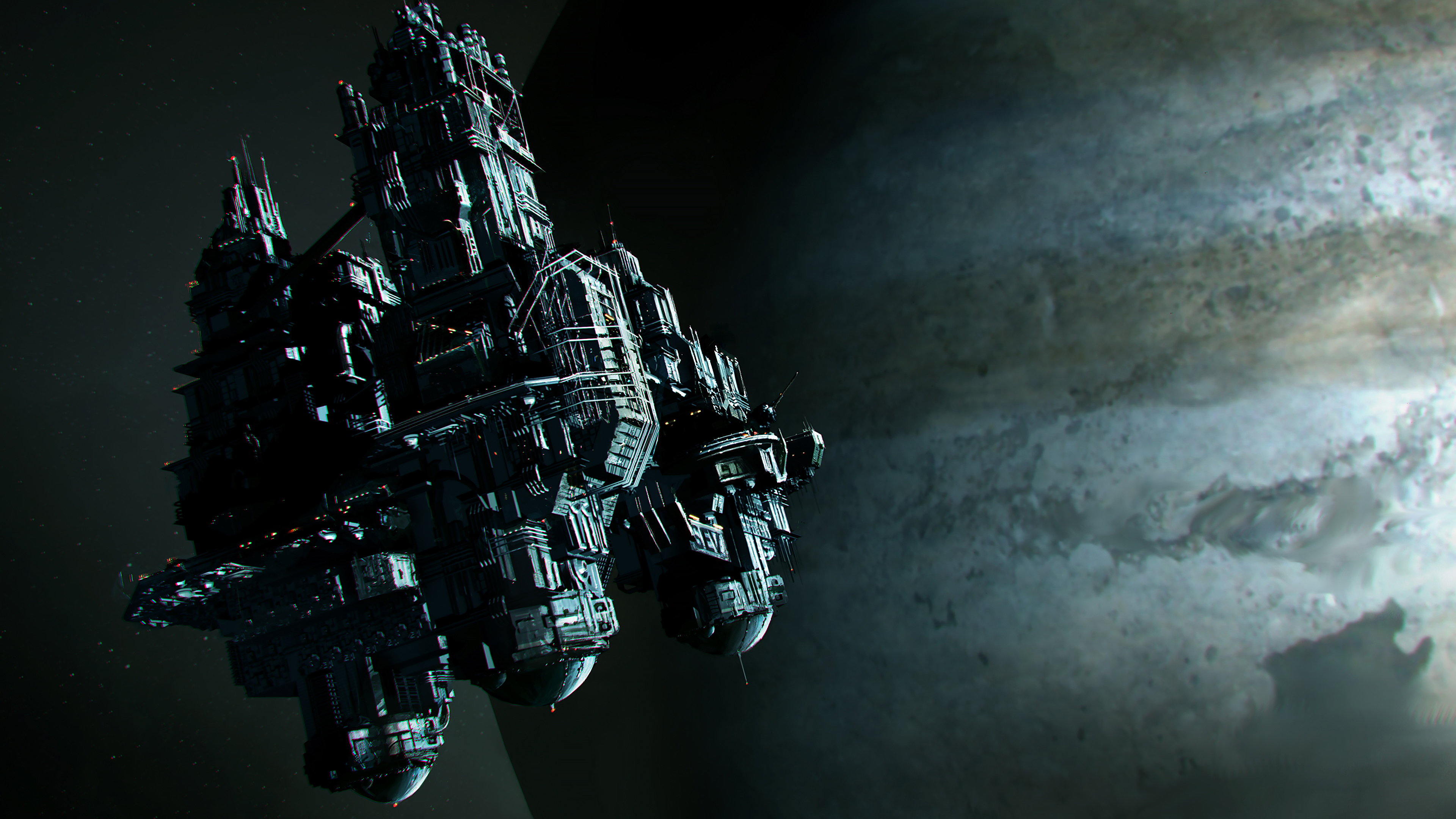 Photos Alien: Isolation Space 3D Graphics Ships Games 3840x2160