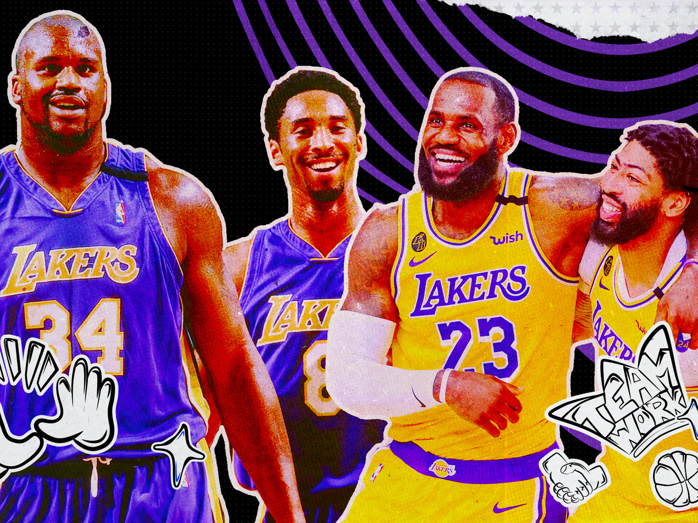 Anthony Davis, LeBron, Shaq, Kobe