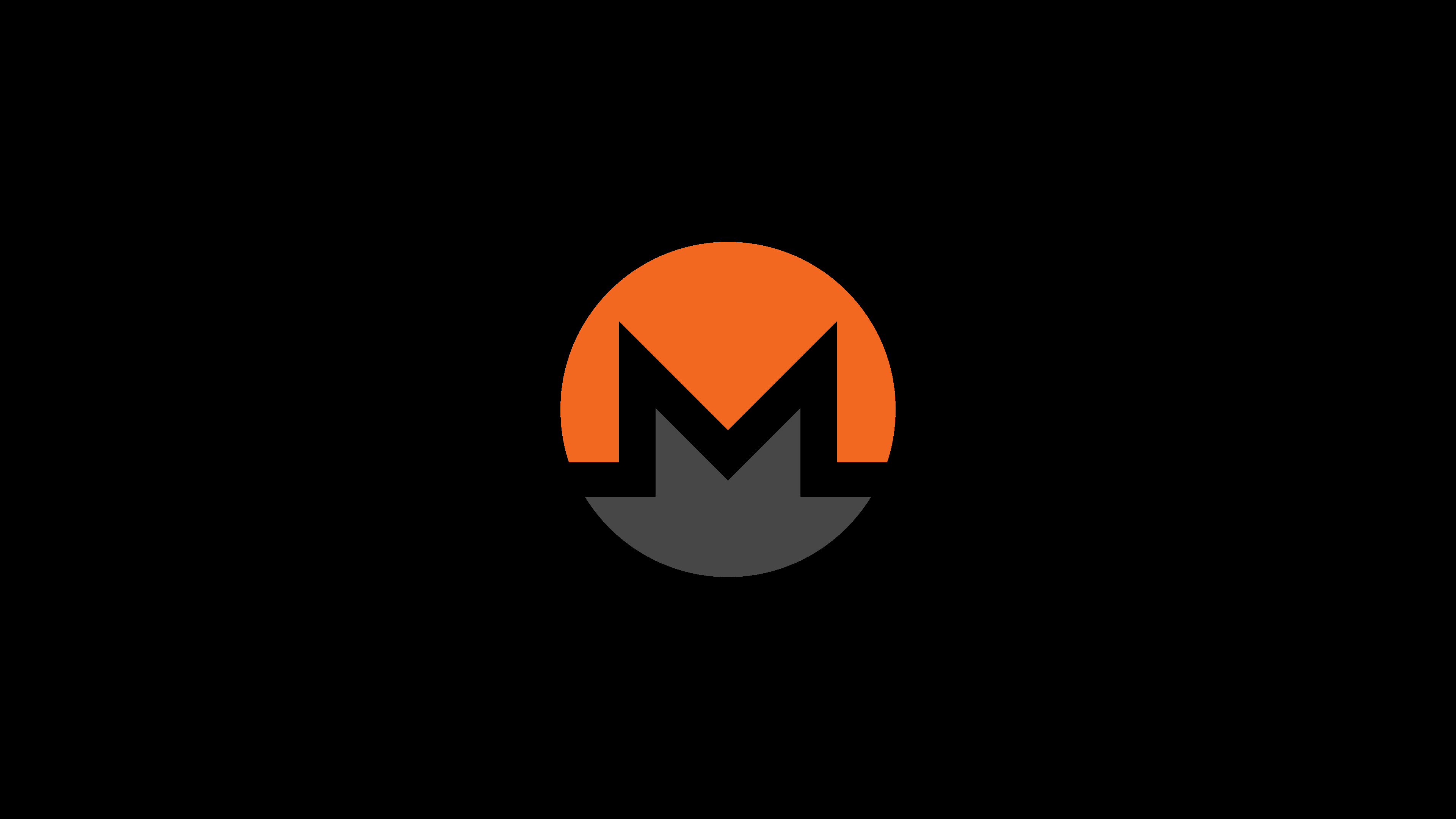 Couldn't Find Any Plain, Dark Mode 4k Monero Wallpaper, So I Made One