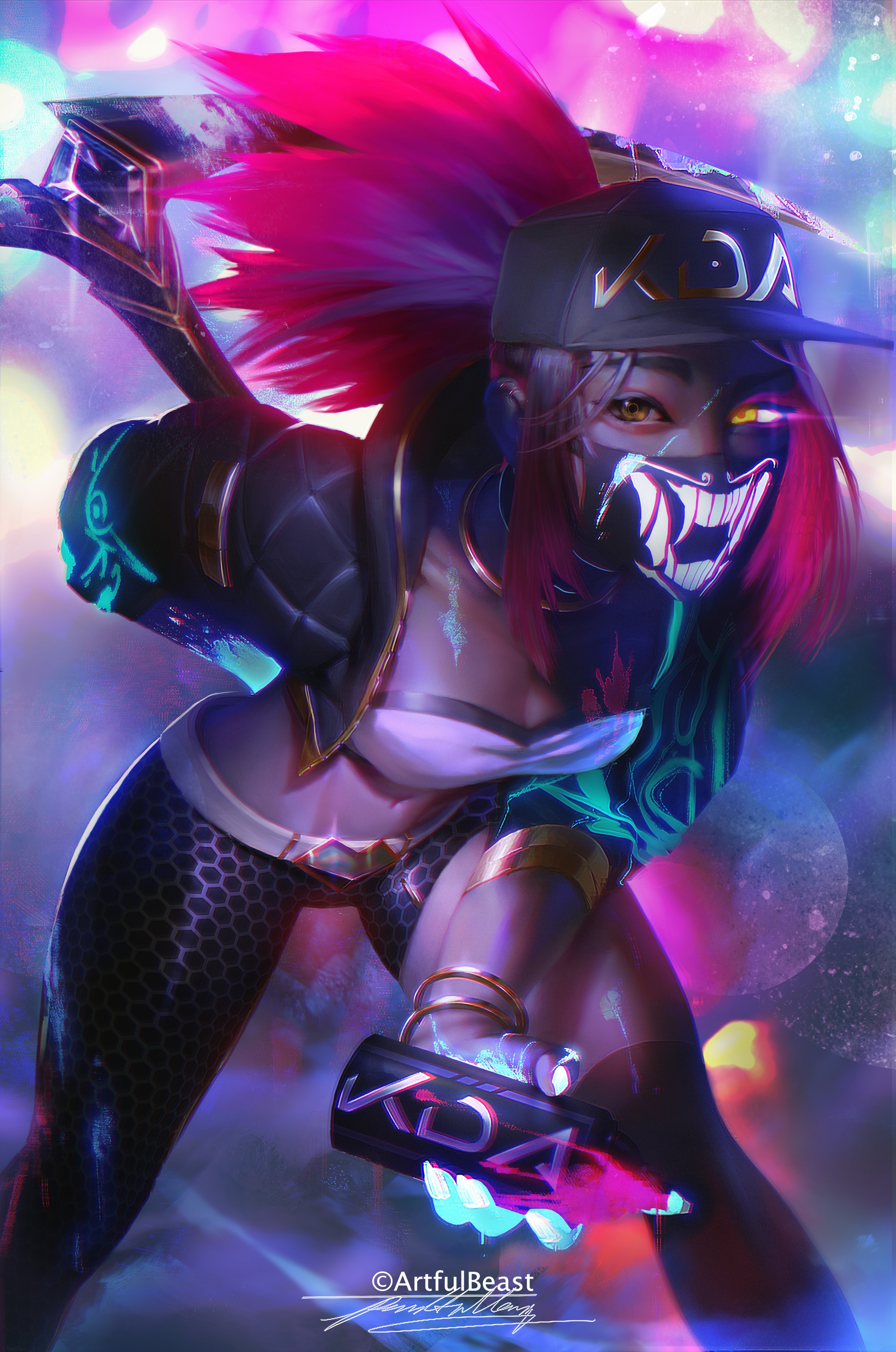 K DA Akali. Wallpaper & Fan Arts. League Of Legends