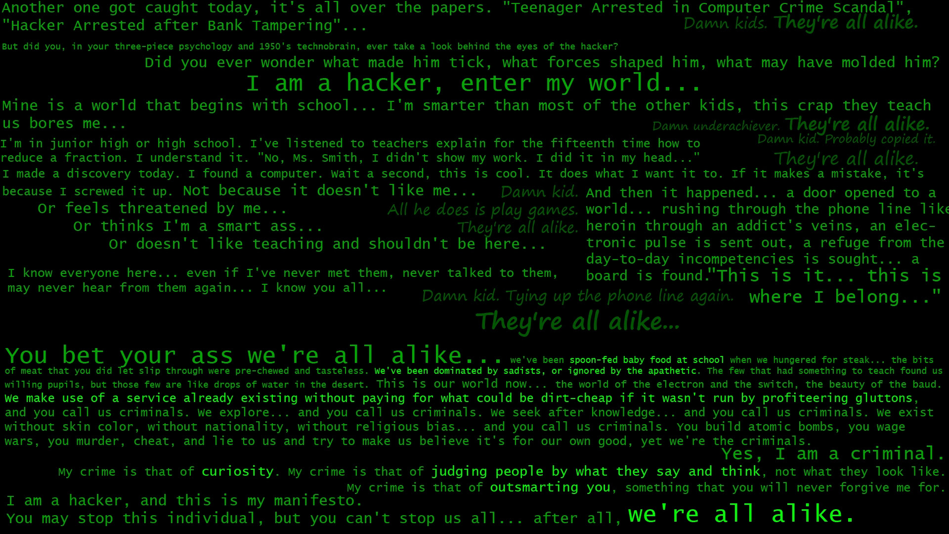 Hacker quote wallpapers wallpaper cave