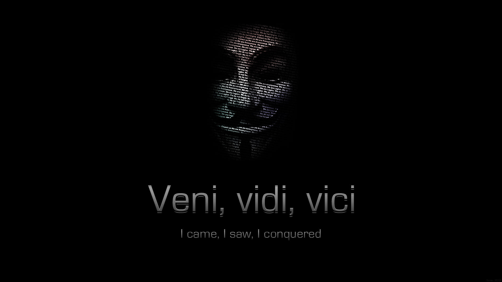 Wallpaper anonymous, computer, hacker, legion, mask, quote • Wallpaper For You HD Wallpaper For Desktop & Mobile