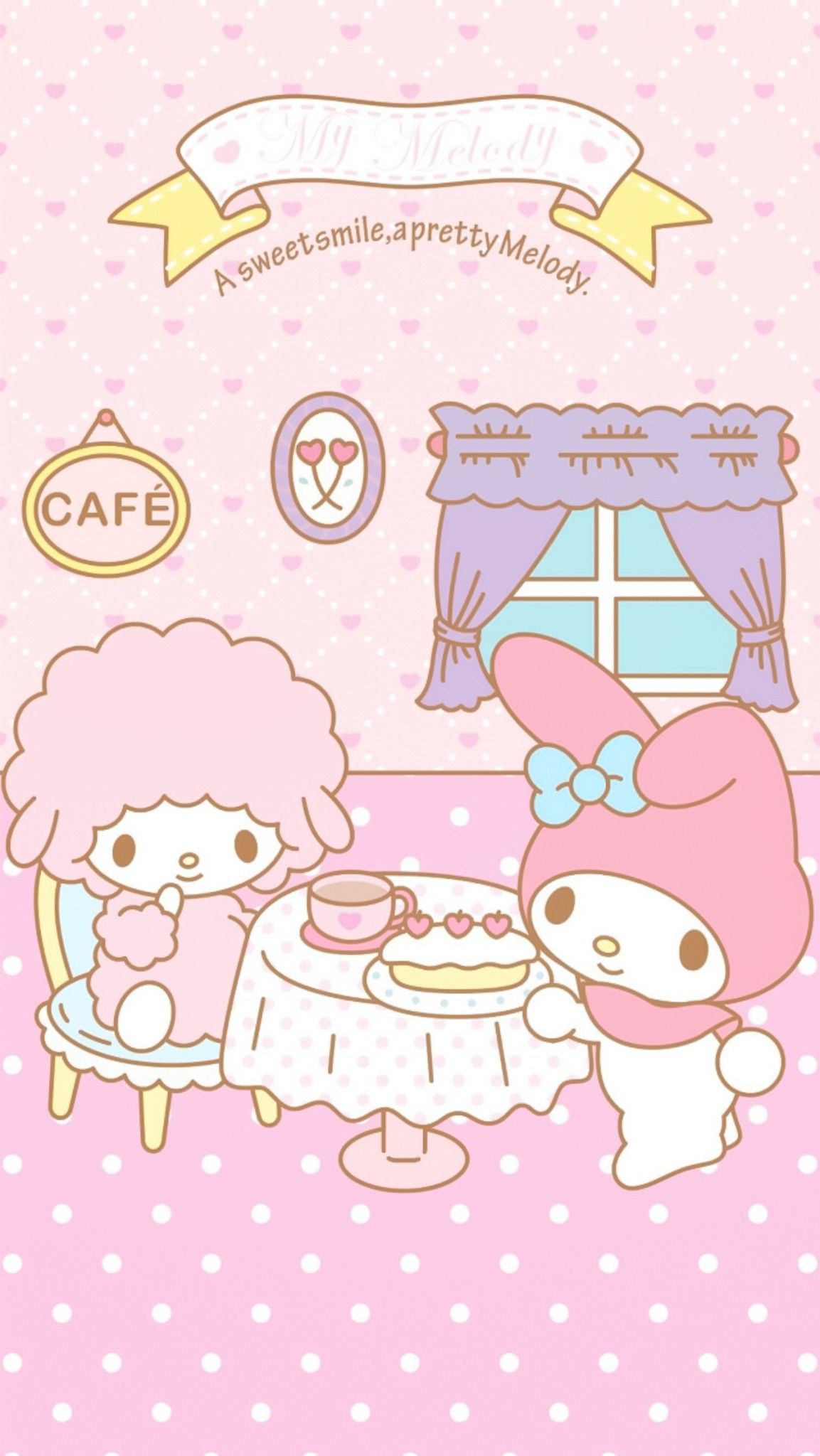 My Sweet Piano ♥️ My Melody. Cute mobile wallpaper, My melody wallpaper, Sanrio wallpaper