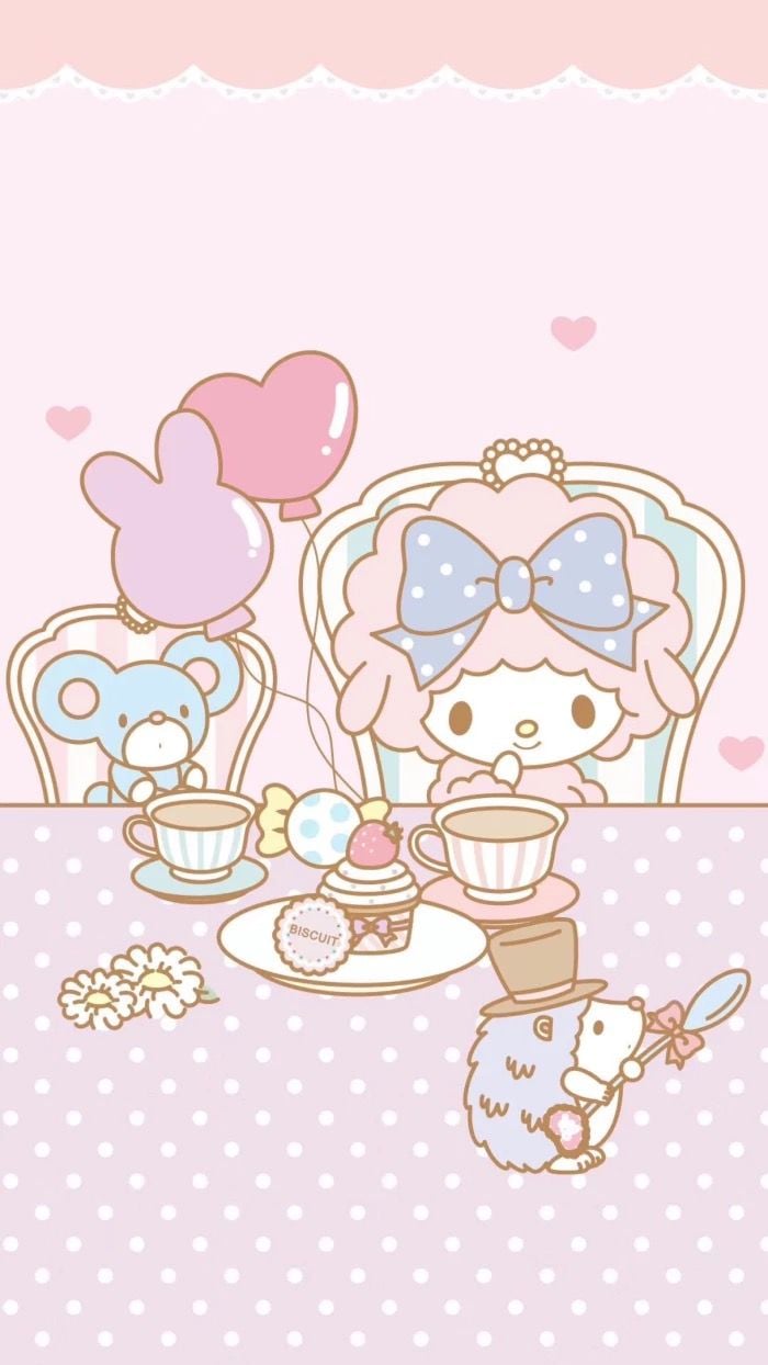 My Sweet Piano. Hello kitty background, Hello kitty image, Sanrio wallpaper