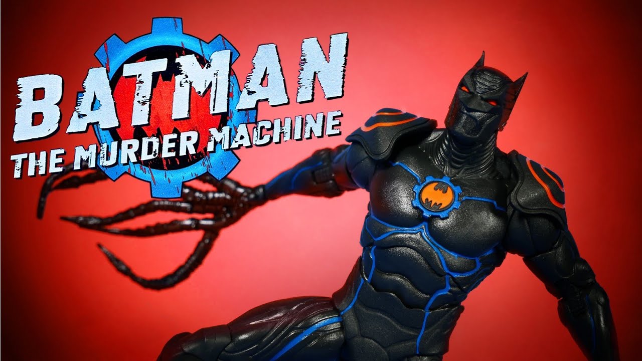 DC Multiverse Batman Dark Nights: Metal Earth 44 Murder Machine Batman 7 Figure Video Review And Image