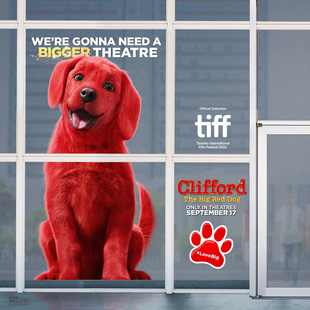 New Poster for 'Clifford the Big Red Dog' Part of TIFF 2021's Official Selection