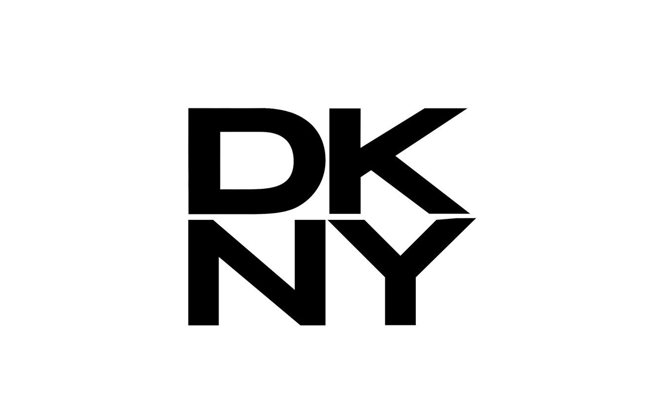 Wallpaper logo, logo, white, black, fon, DKNY, dkny image for desktop, section минимализм