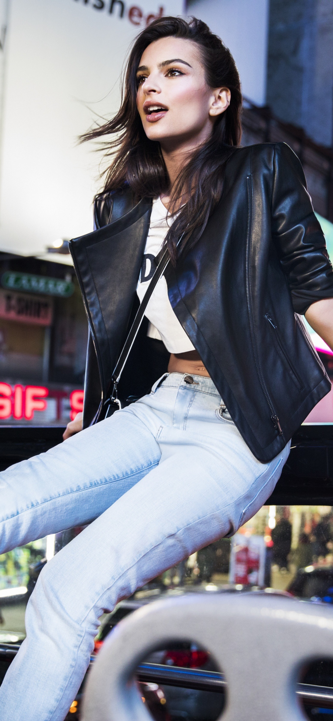 Download 1125x2436 wallpaper emily ratajkowski, dkny campaign, 2018, iphone x 1125x2436 HD image, background, 3686