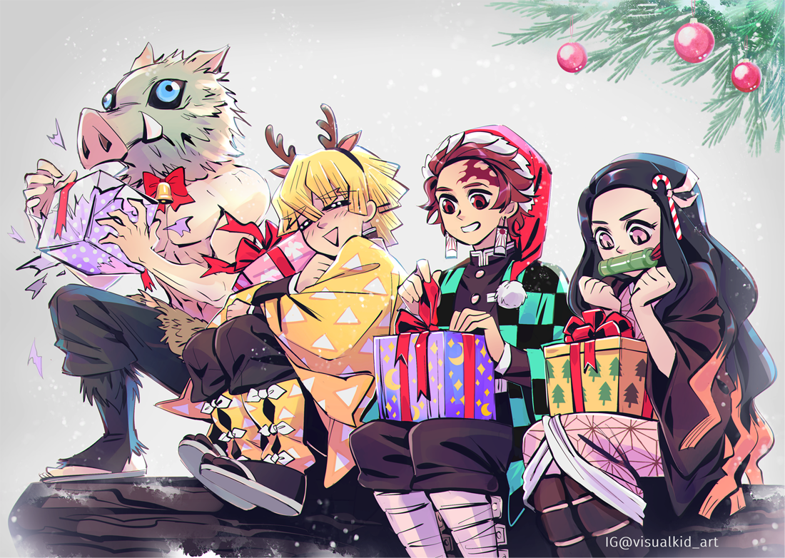 Demon Slayer Christmas Wallpapers - Wallpaper Cave