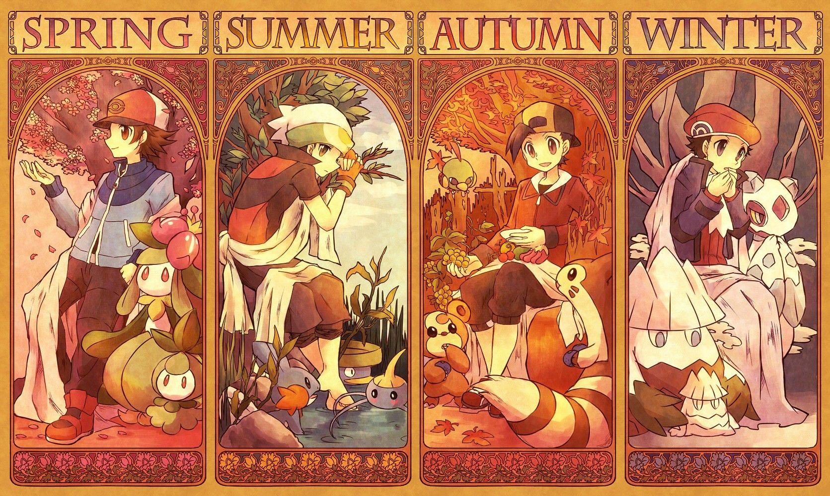 Pokemon Autumn Wallpaper Free Pokemon Autumn Background