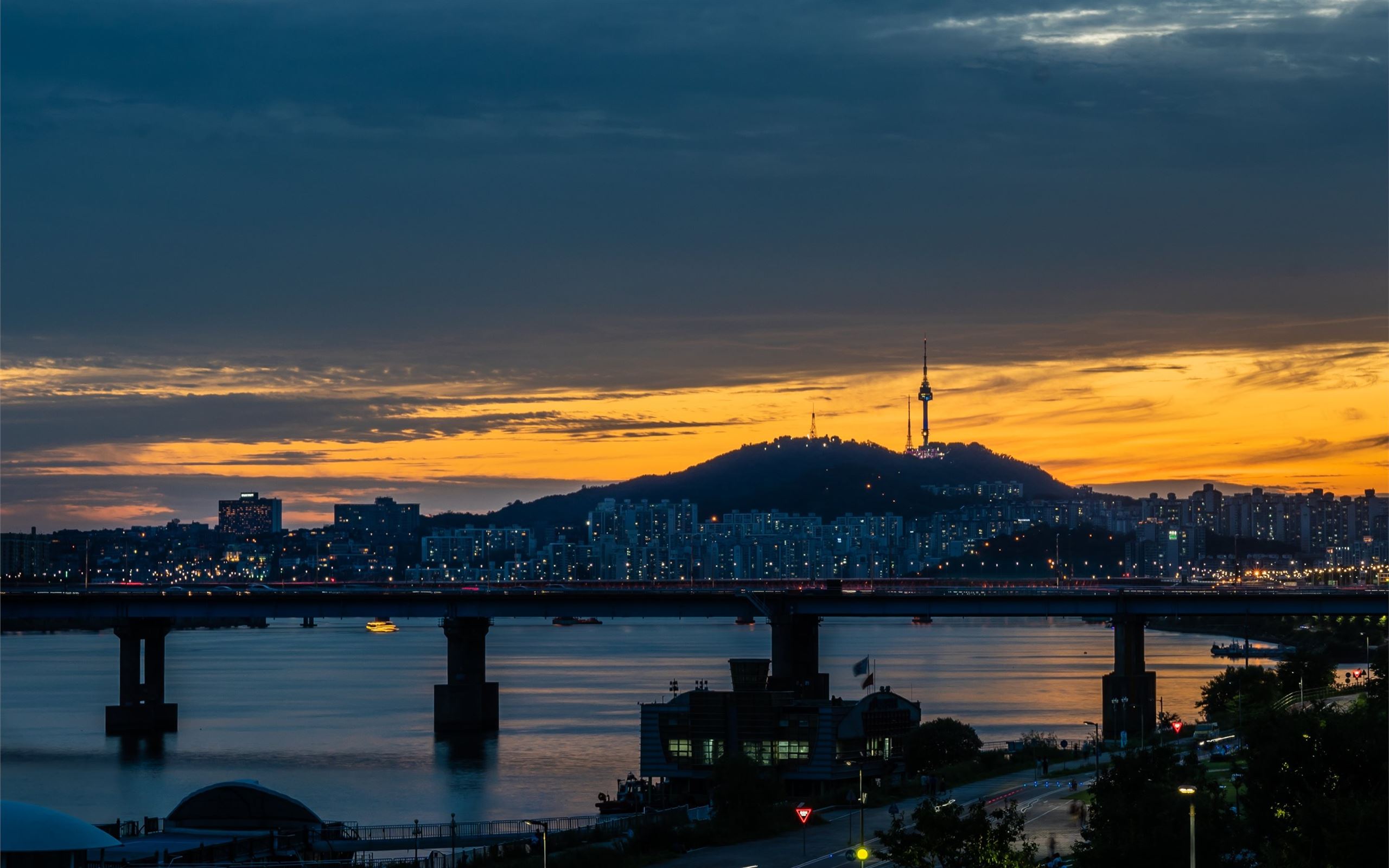 Namsan Tower, Seoul, Sou. Mac Wallpaper Download