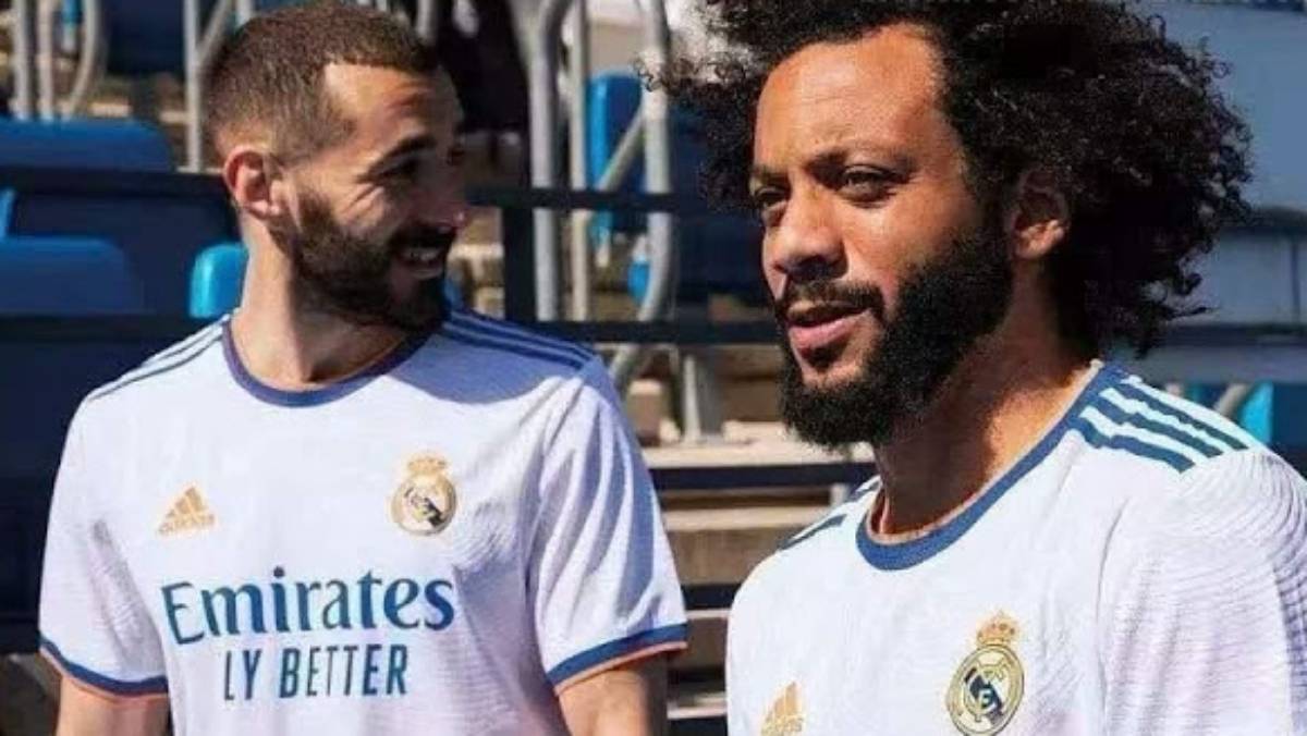 Real Madrid 2021 22 Kit Leaked; Photo Reveal Benzema, Marcelo Sporting New Colour