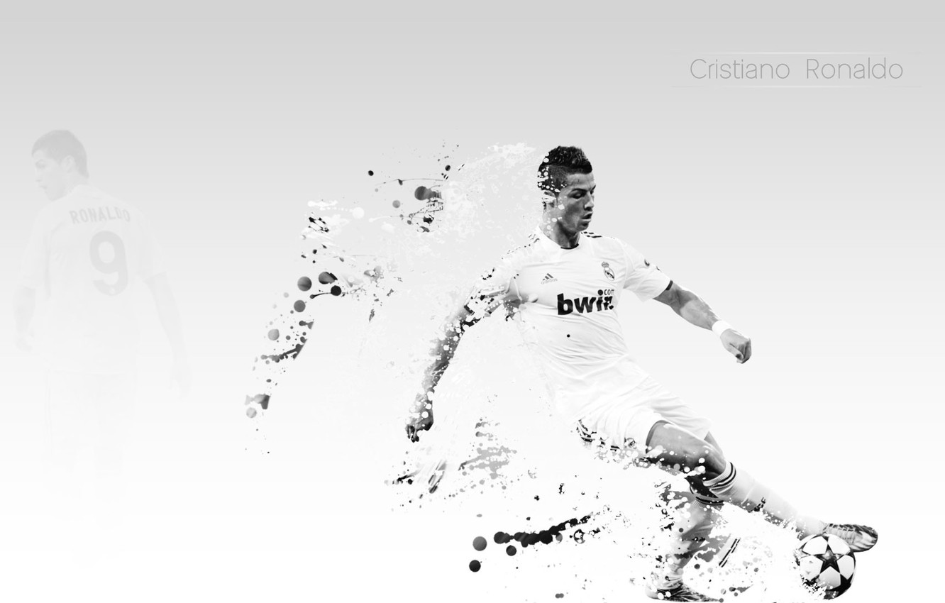 Ronaldo Black And White Wallpapers - Wallpaper Cave