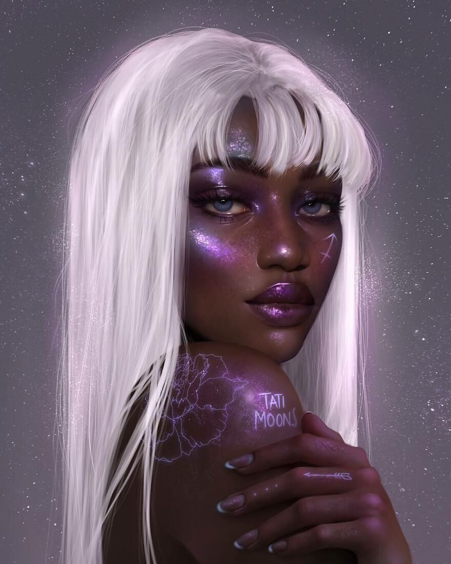 Artist Imagines What Zodiac Signs, Planets, And Elements Would Look Like As Women (37 Pics). Black girl magic art, Astrology art, Black girl art