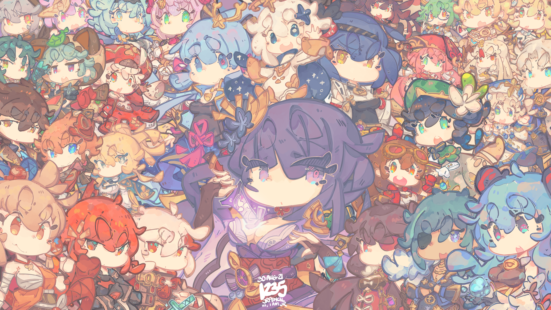 I Made A Genshin Impact Wallpaper With 30 Characters. Might Increase Gacha Luck :P, R Genshin_Impact