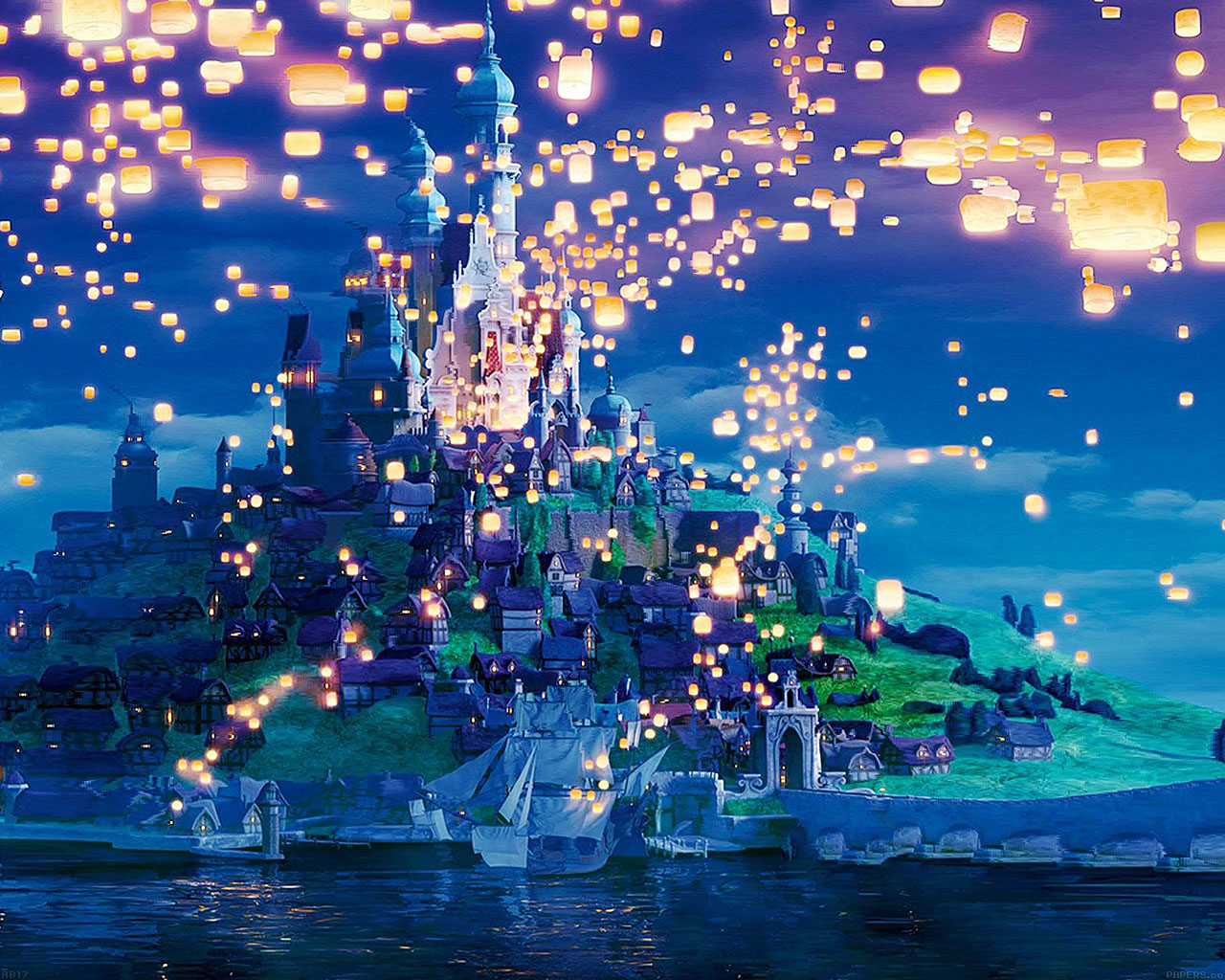 Wallpaper Rapunzel Dreams Disney Illust