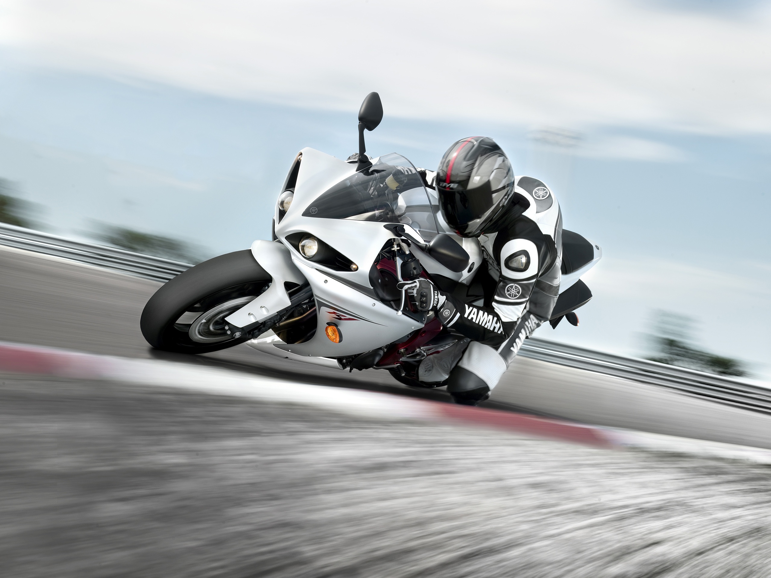 Wallpaper Motorcycle Driving Fast HD Wallpaper