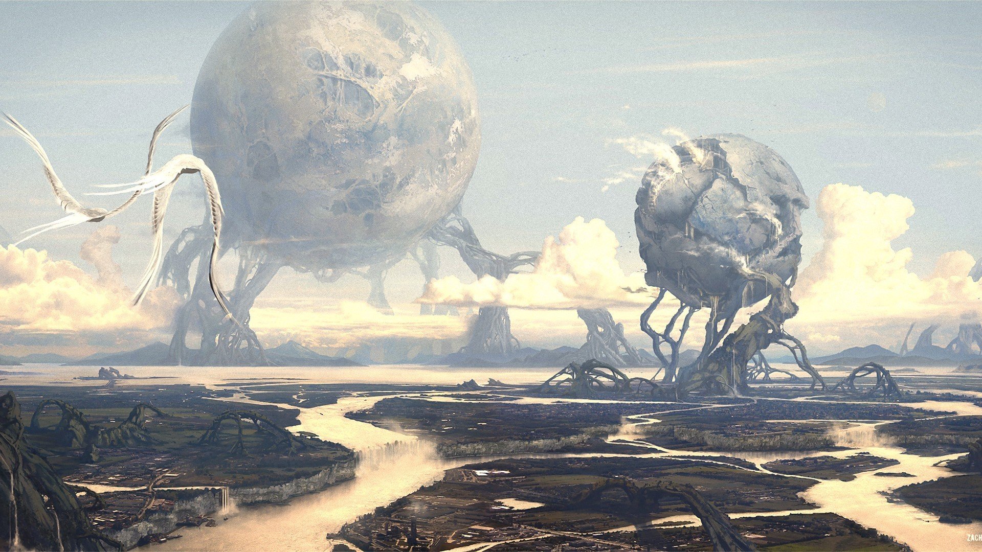 Sci Fi Landscape HD Wallpaper