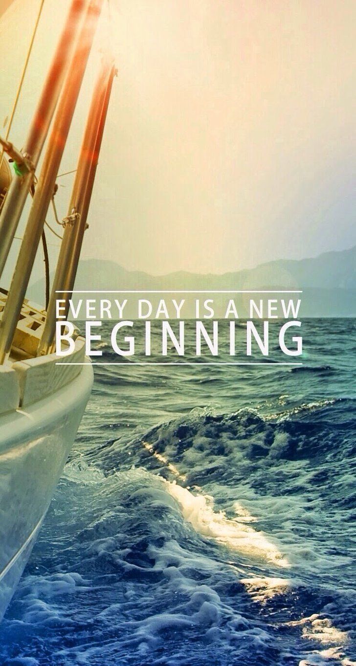 Every day is a new beginning. Inspirational phone wallpaper, Wallpaper quotes, Positive quotes