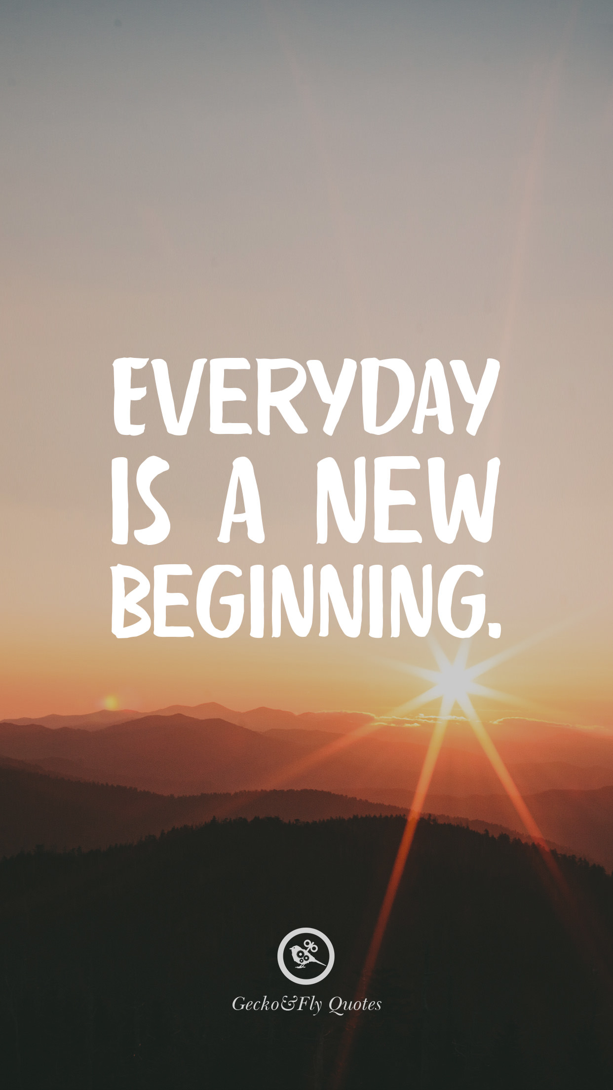 Everyday Is A New Beginning Wallpaper With Quotes HD Wallpaper