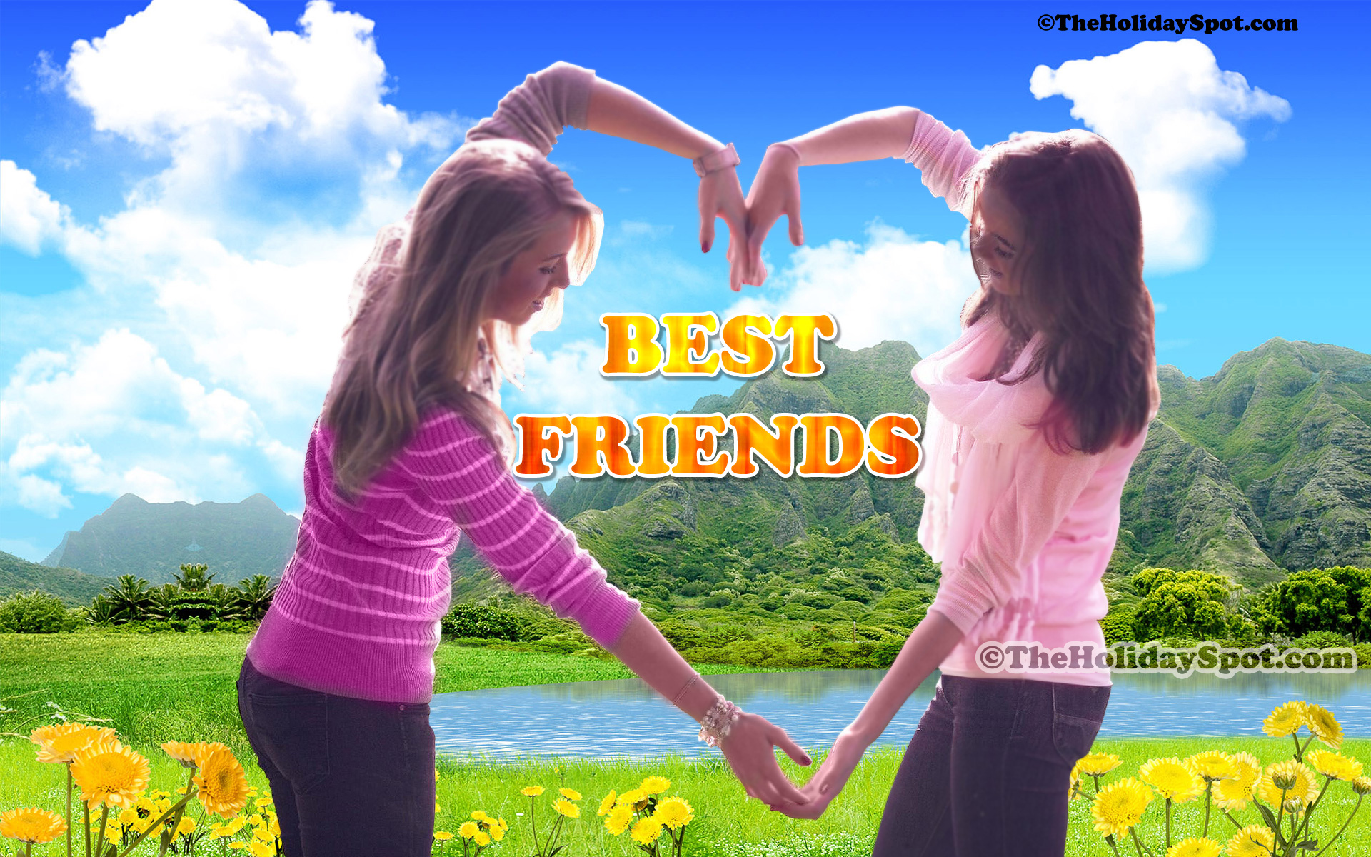 Free download High Quality wallpaper on friendship featuring two friend sharing [1920x1200] for your Desktop, Mobile & Tablet. Explore Best Friend Wallpaper. Cute Best Friend Wallpaper, Best Friends Forever