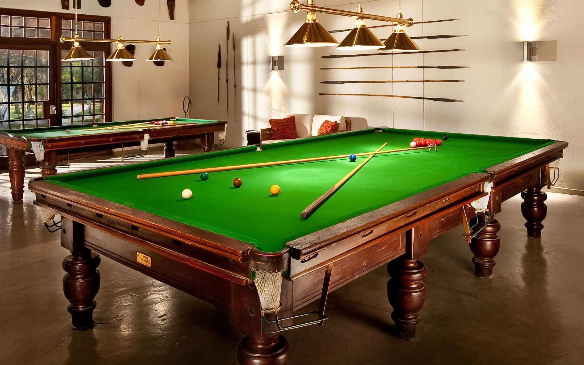 snooker table